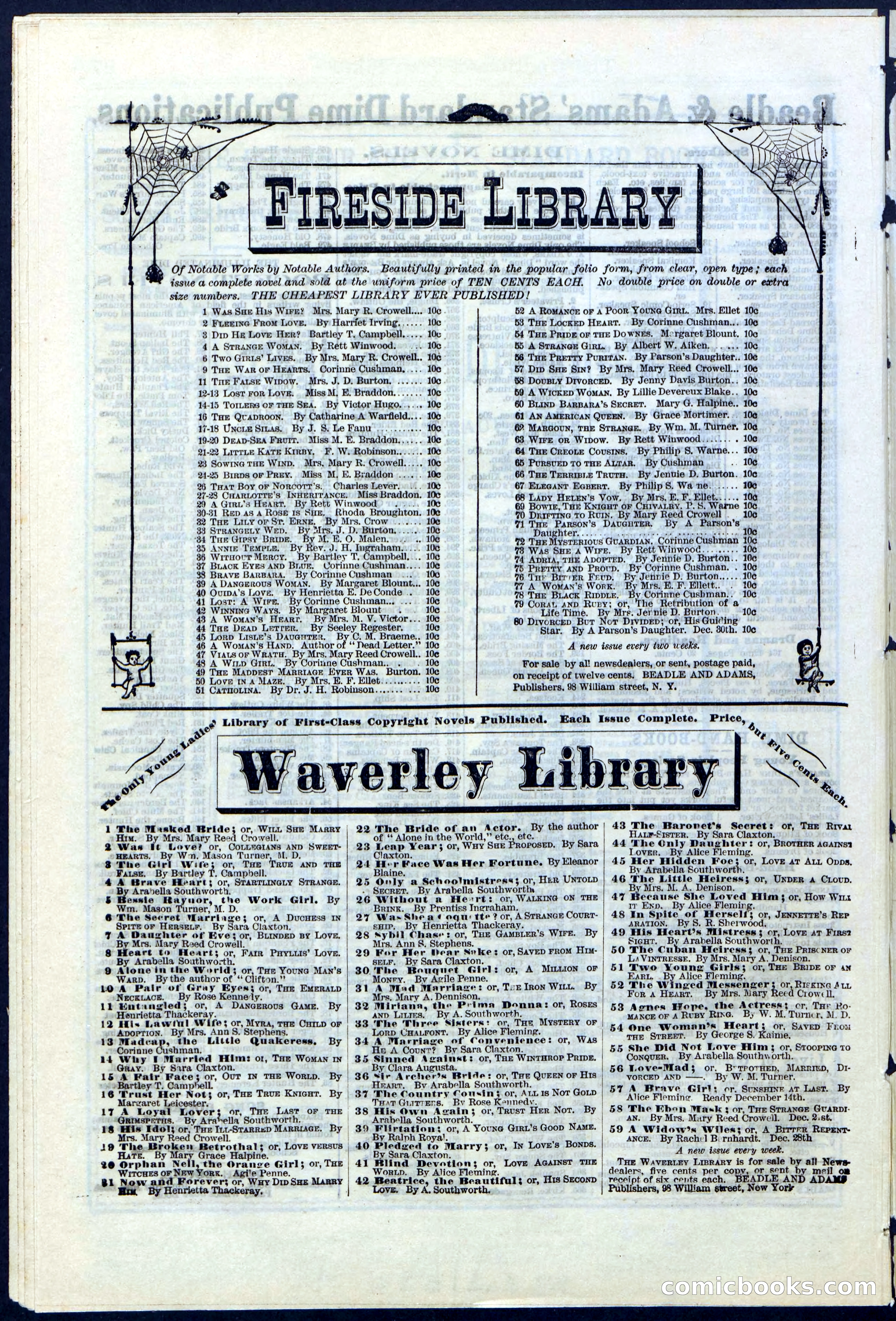 Beadle's New York Dime Library No. 114 — page 30 of 32