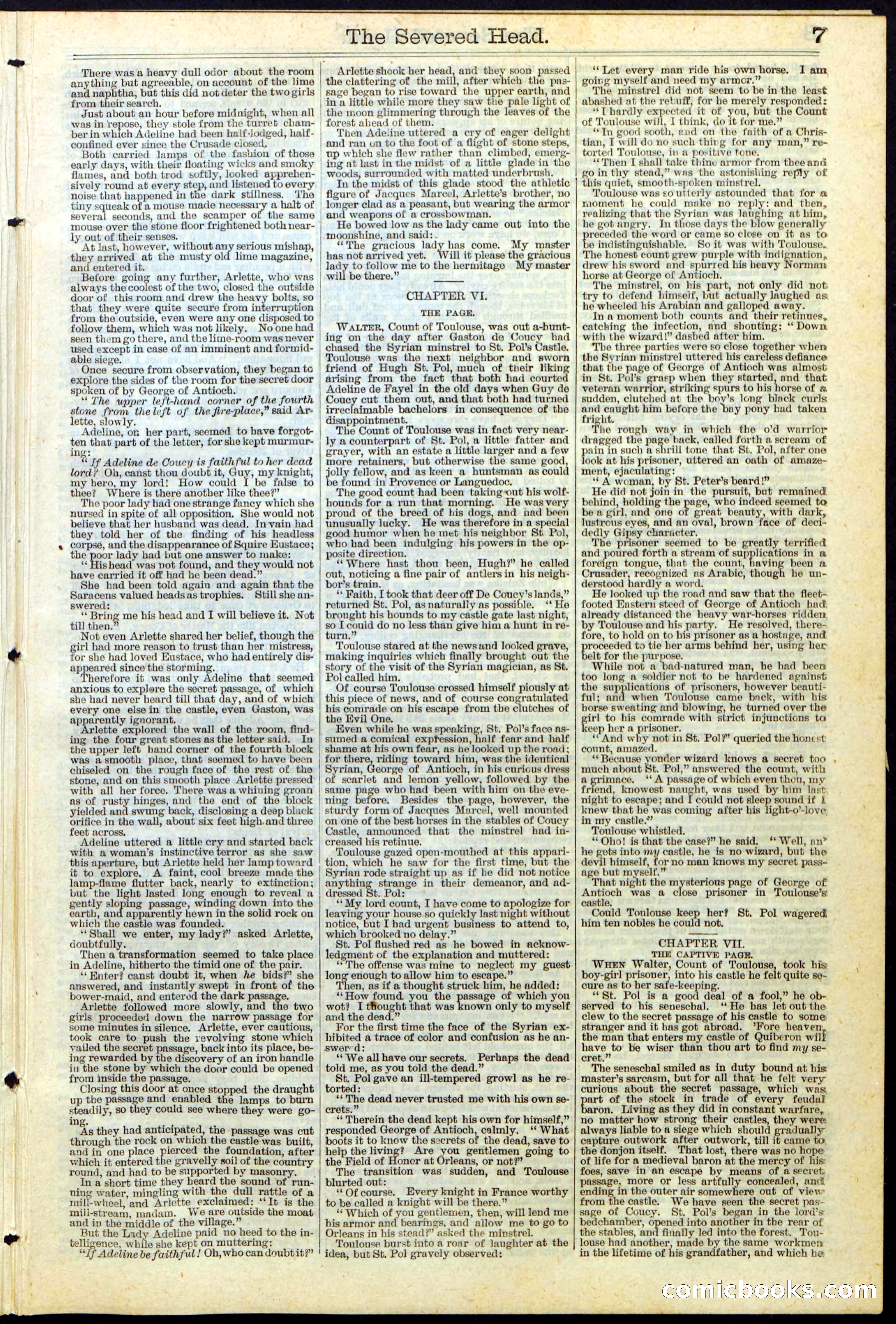 Beadle's New York Dime Library No. 115 — page 7 of 32