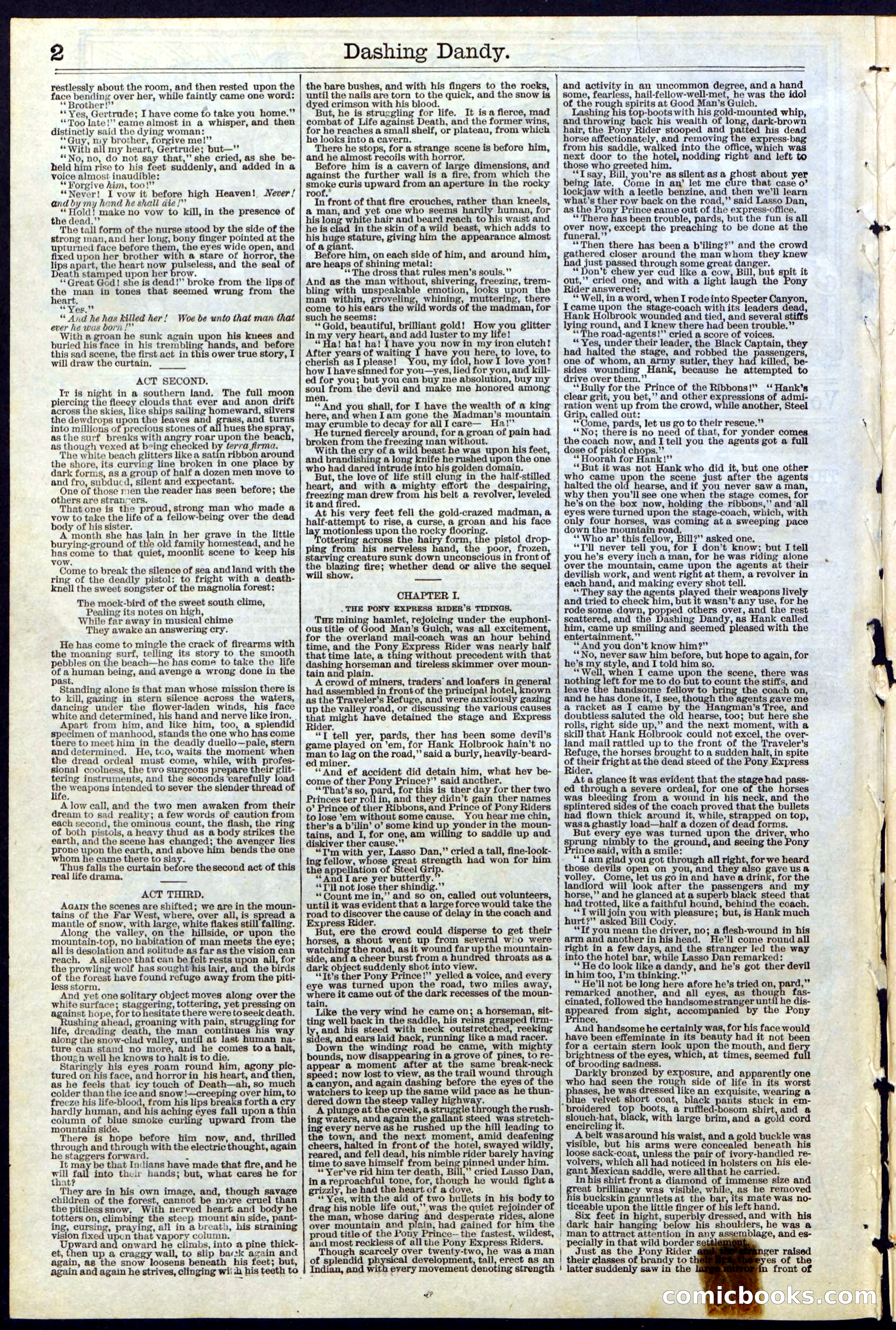 Beadle's New York Dime Library, No. 117 — page 2 of 24
