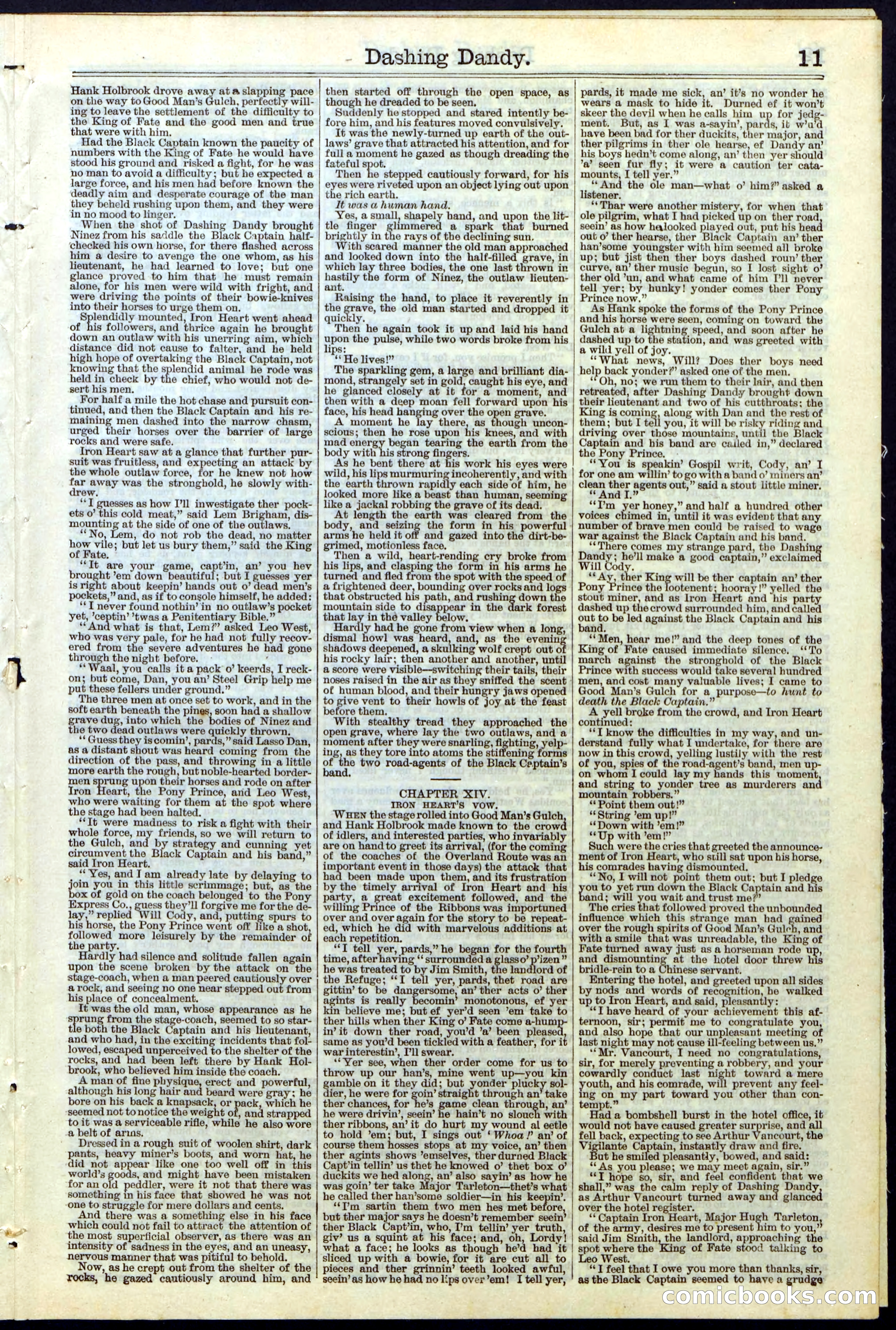 Beadle's New York Dime Library, No. 117 — page 11 of 24
