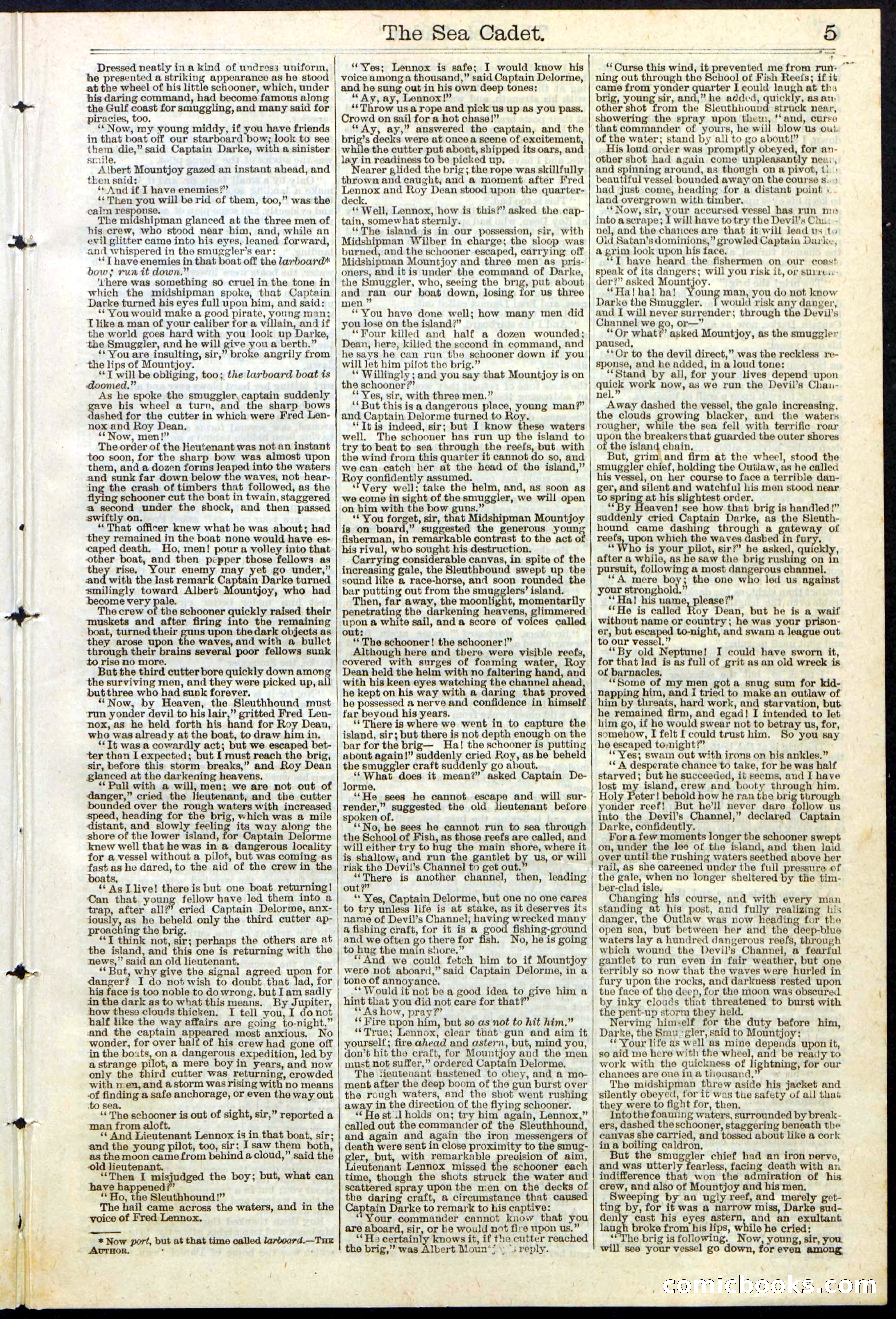 Beadle's New York Dime Library, No. 121 — page 5 of 32