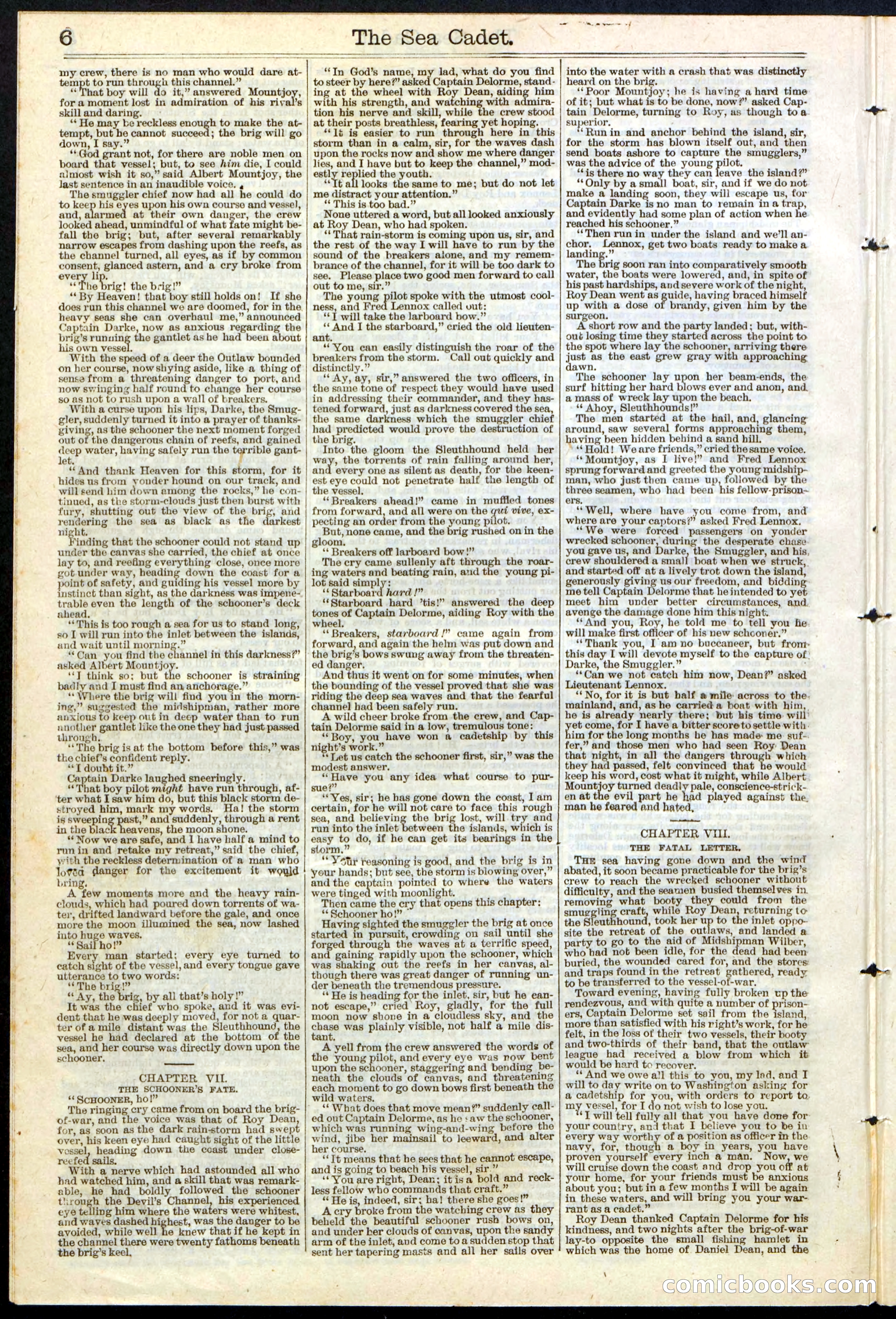Beadle's New York Dime Library, No. 121 — page 6 of 32