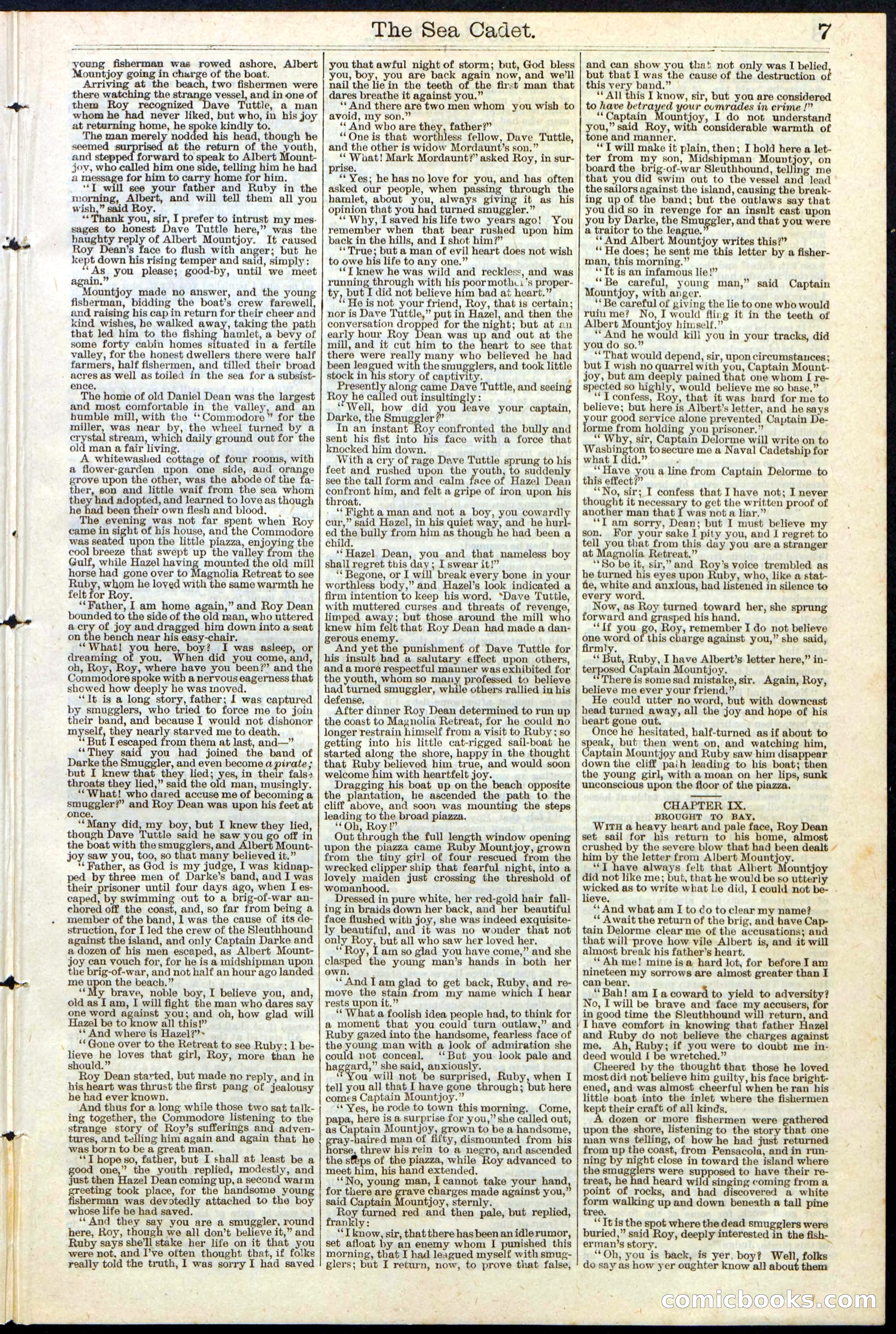 Beadle's New York Dime Library, No. 121 — page 7 of 32