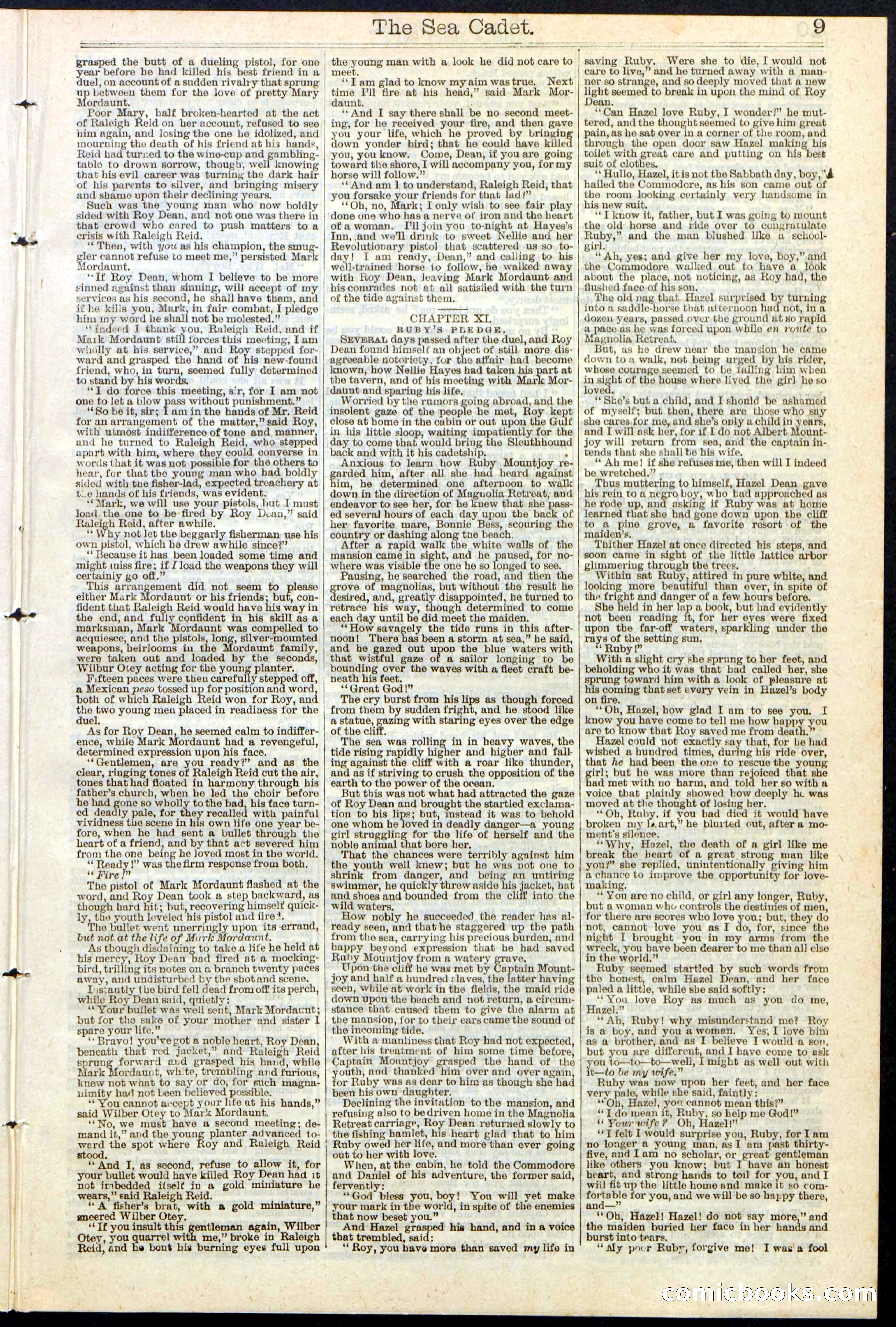 Beadle's New York Dime Library, No. 121 — page 9 of 32