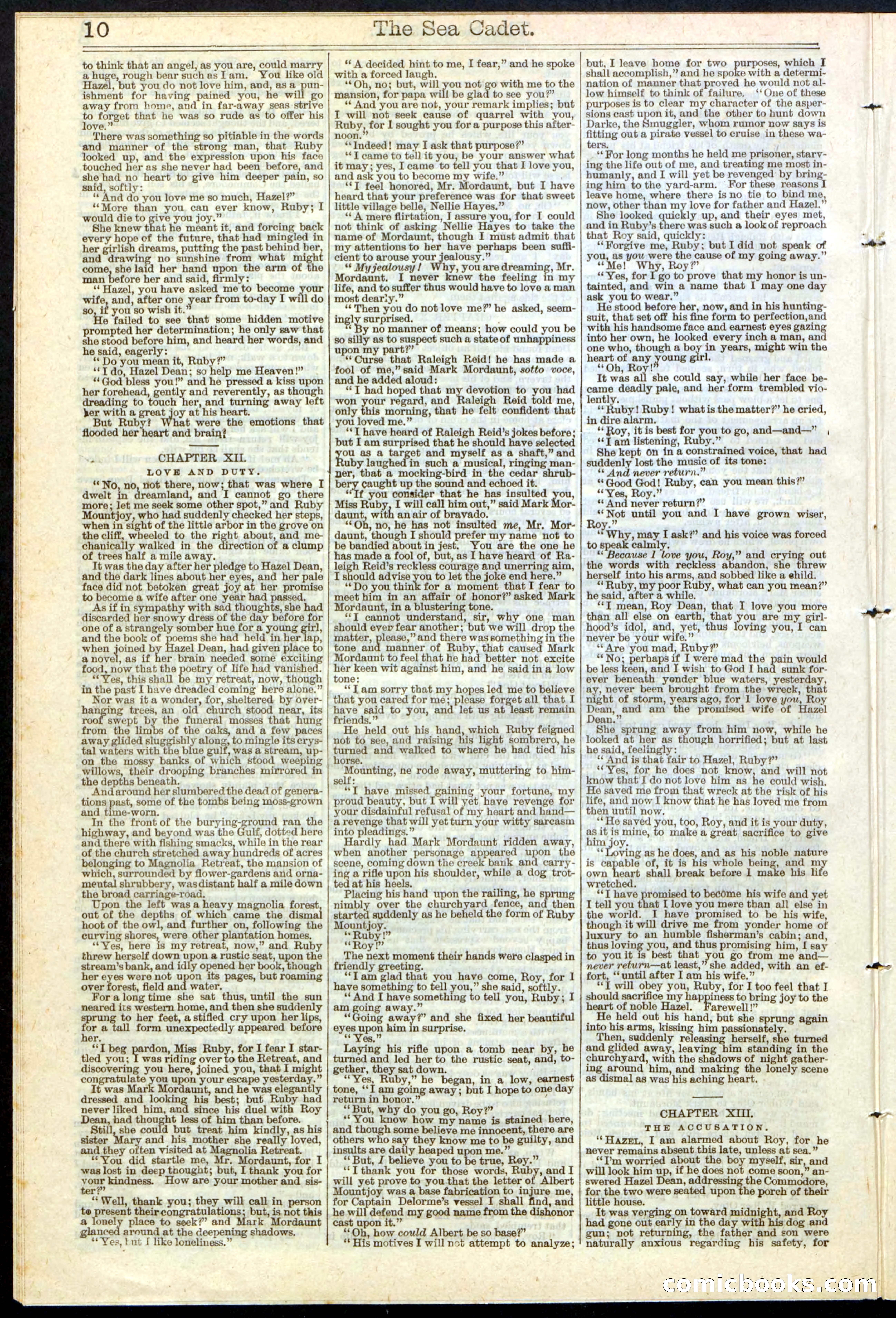 Beadle's New York Dime Library, No. 121 — page 10 of 32