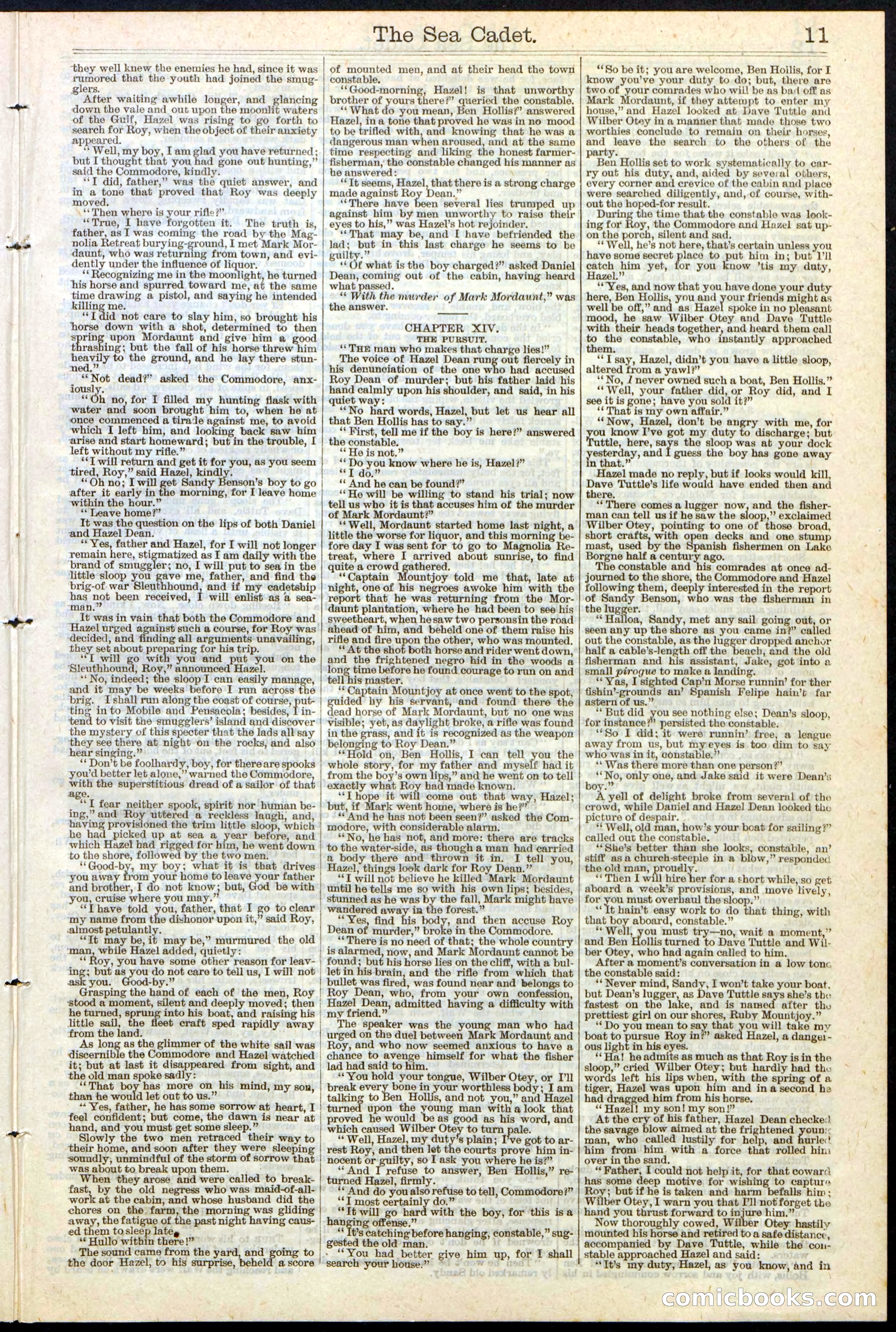 Beadle's New York Dime Library, No. 121 — page 11 of 32