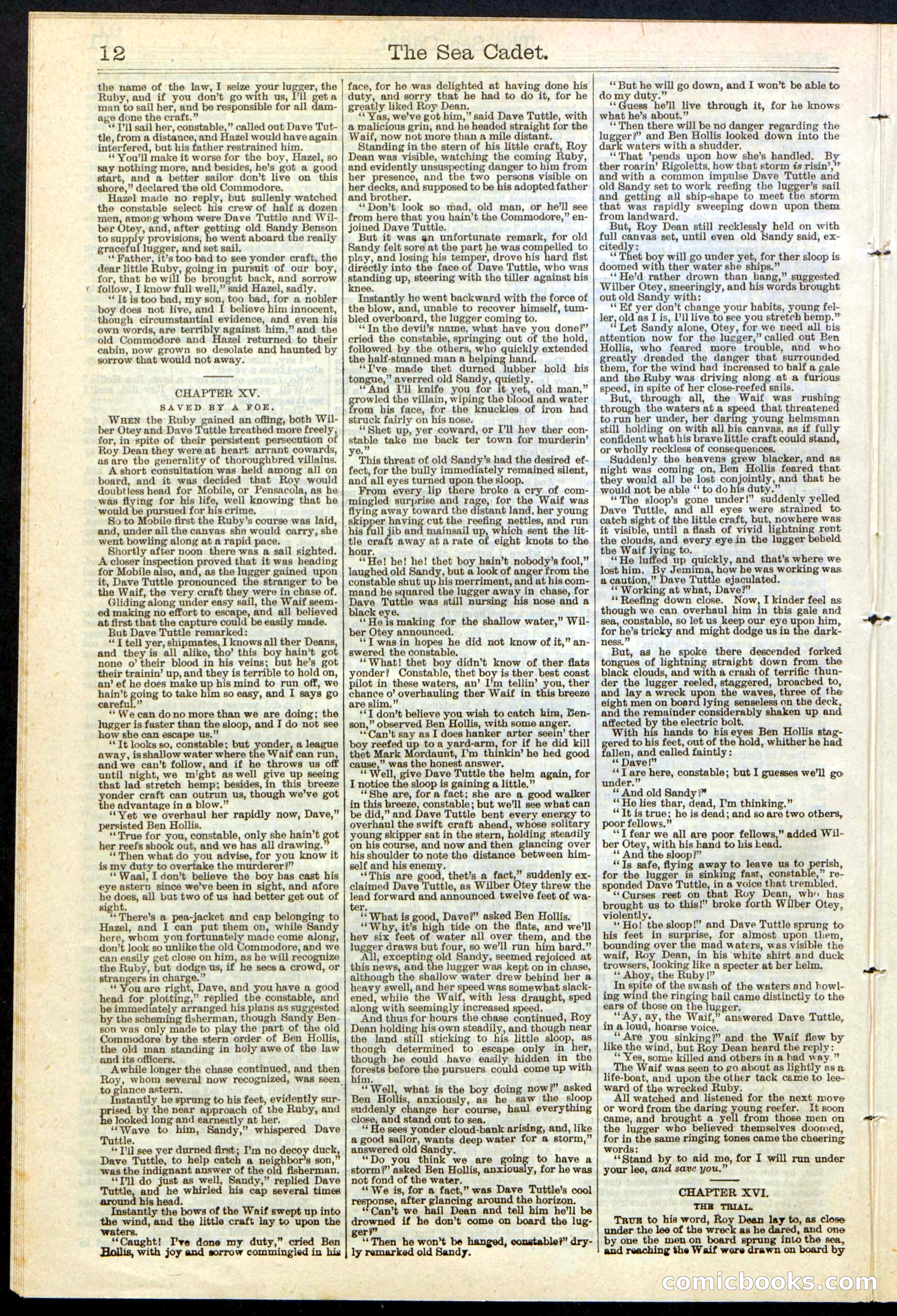 Beadle's New York Dime Library, No. 121 — page 12 of 32