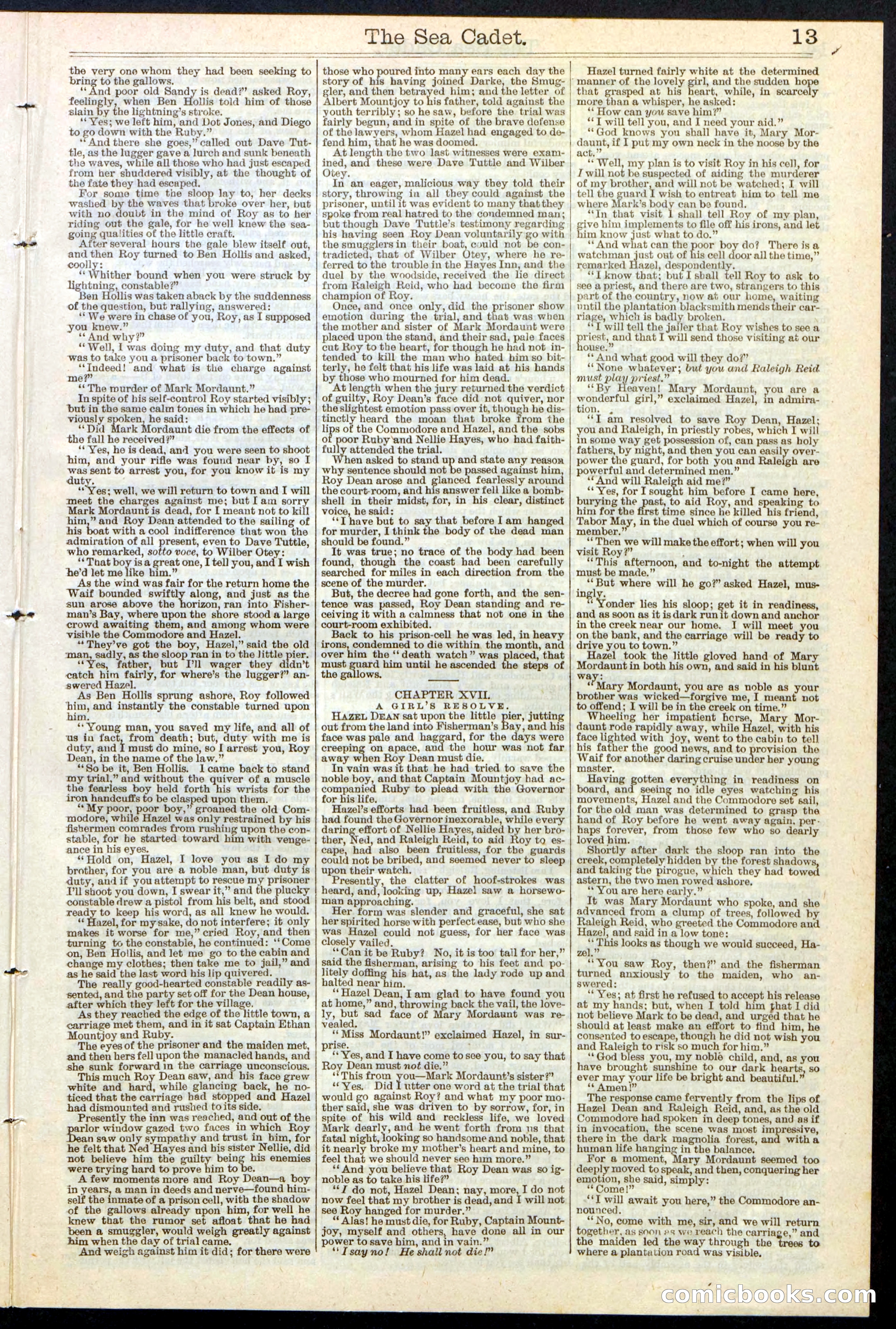 Beadle's New York Dime Library, No. 121 — page 13 of 32