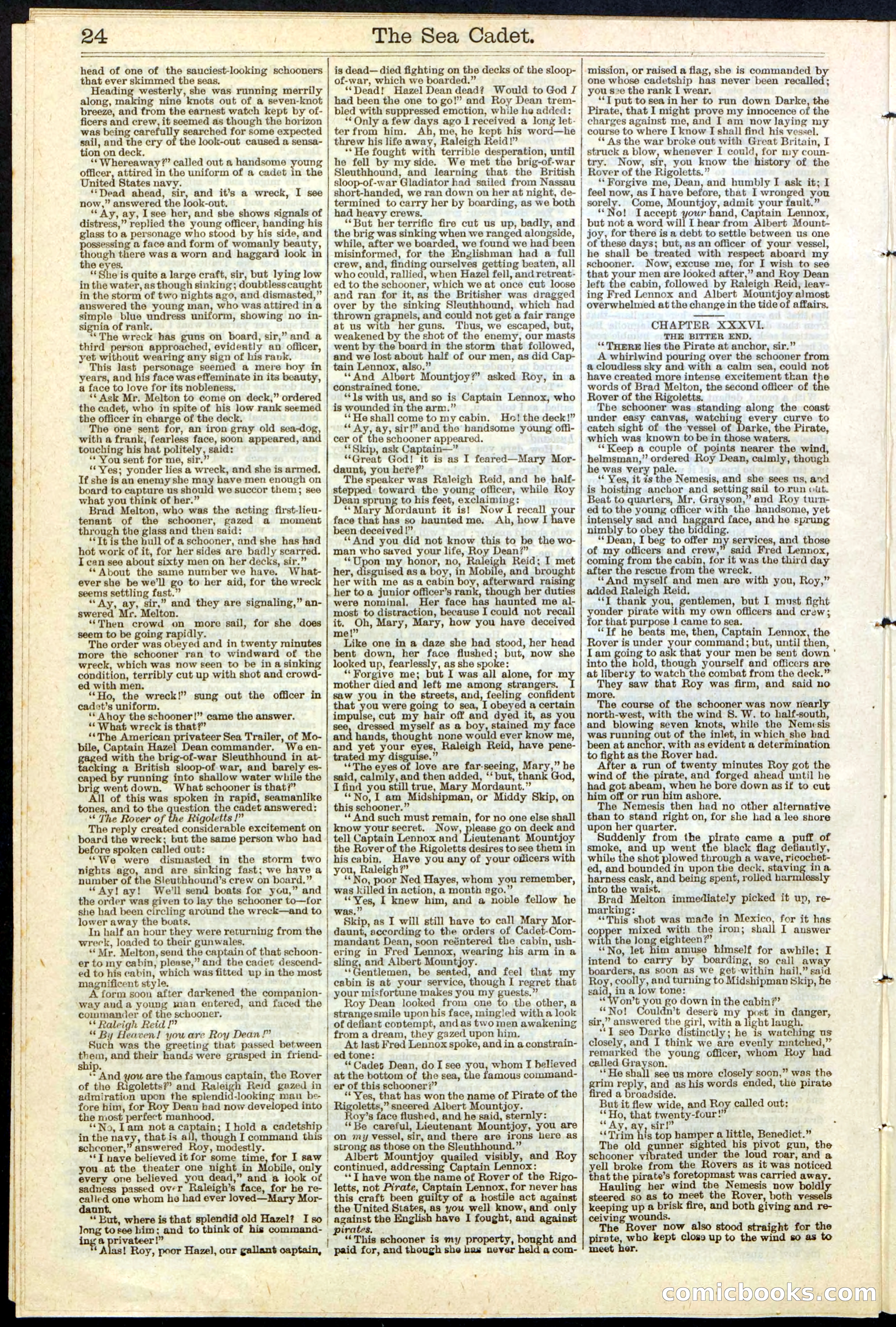 Beadle's New York Dime Library, No. 121 — page 24 of 32