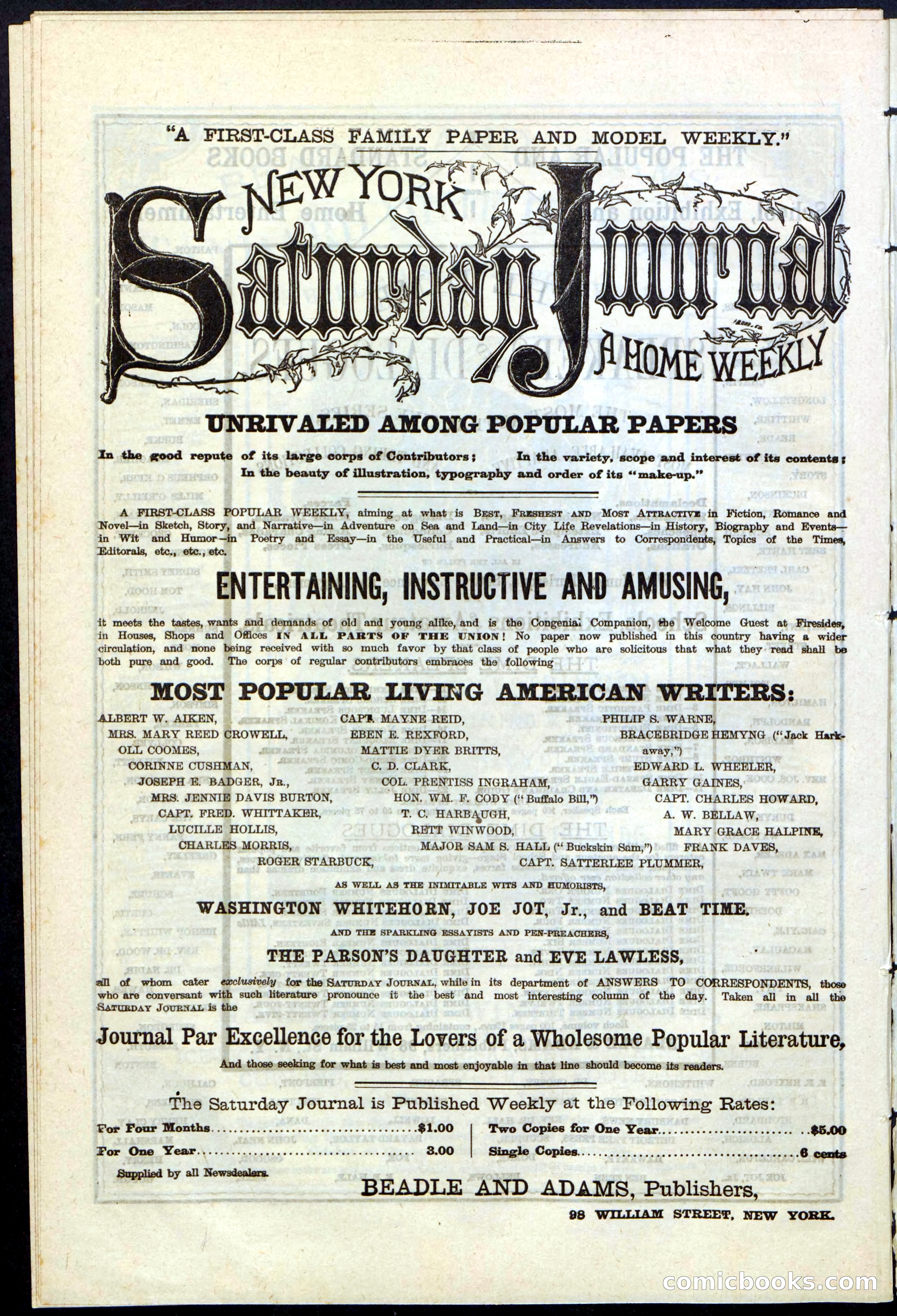 Beadle's New York Dime Library, No. 121 — page 30 of 32