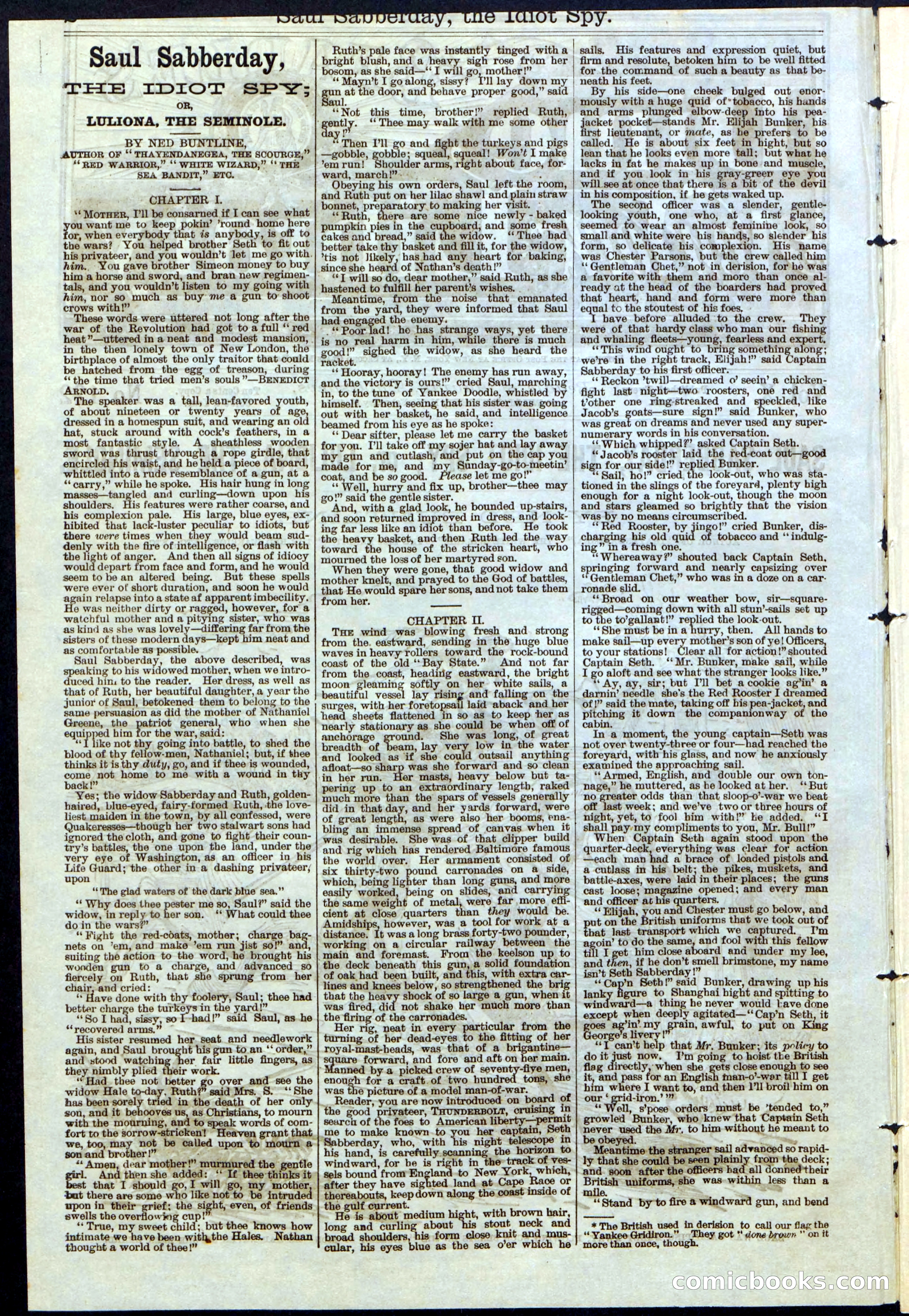 Beadle's New York Dime Library No. 122 — page 2 of 24