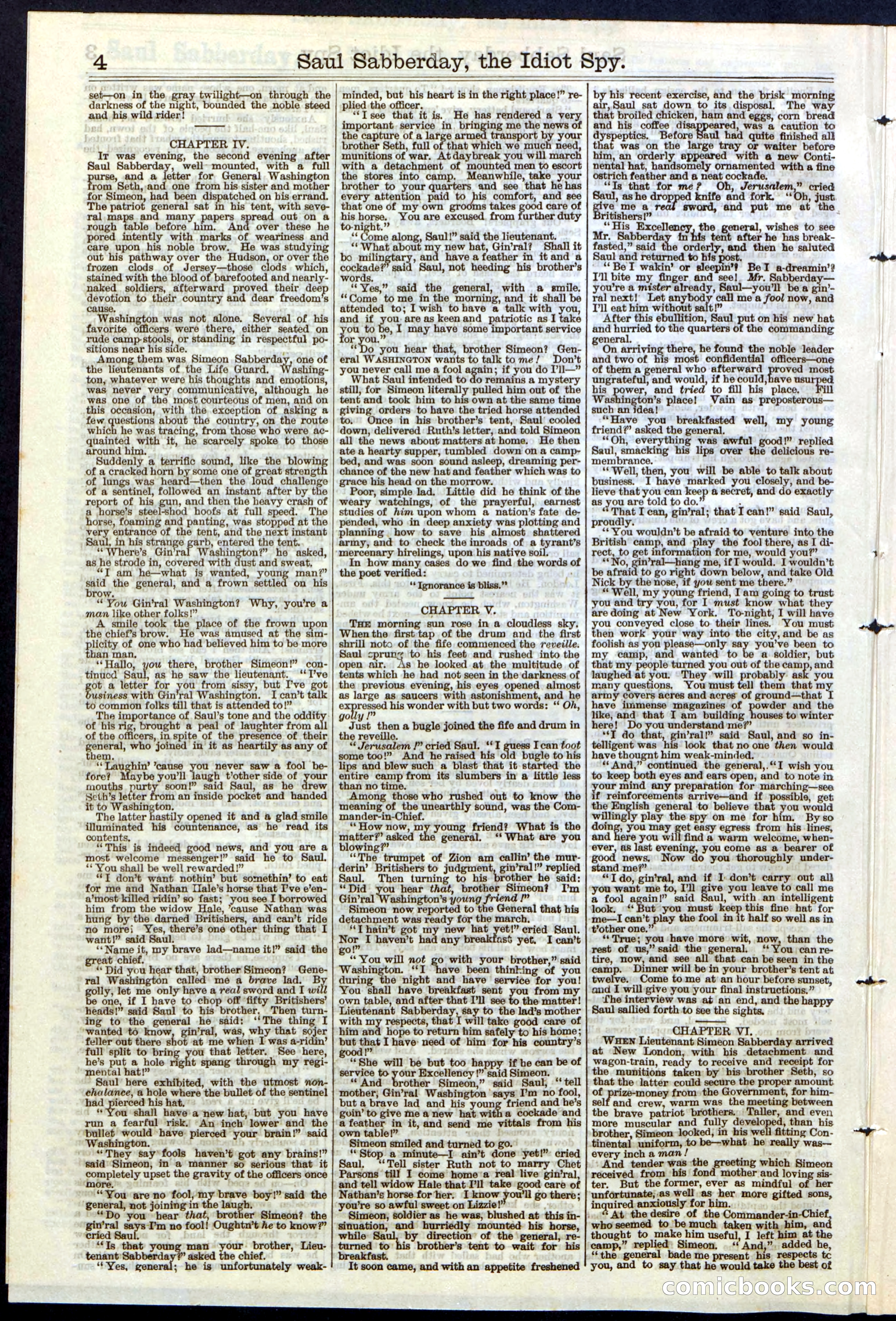 Beadle's New York Dime Library No. 122 — page 4 of 24