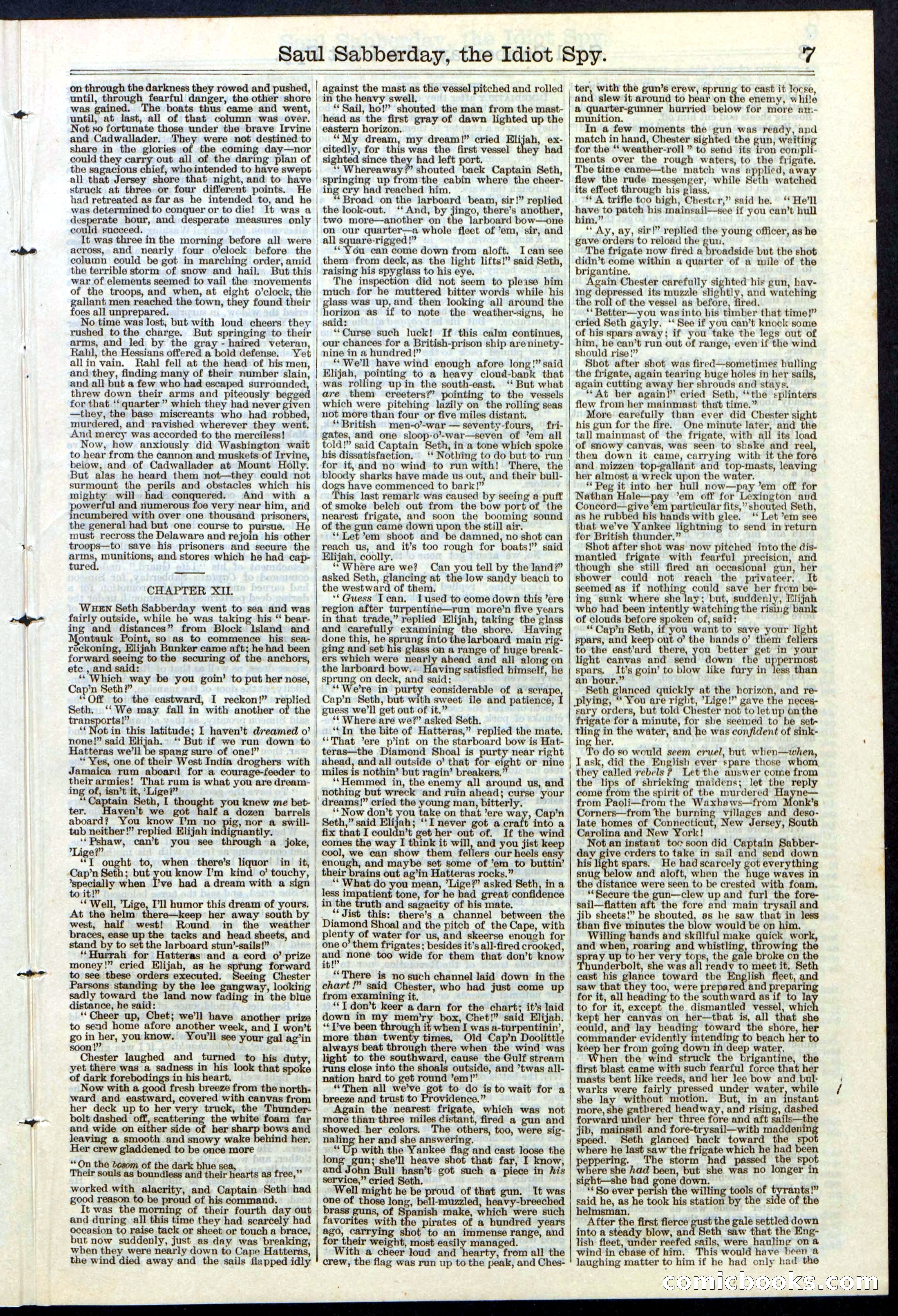 Beadle's New York Dime Library No. 122 — page 7 of 24