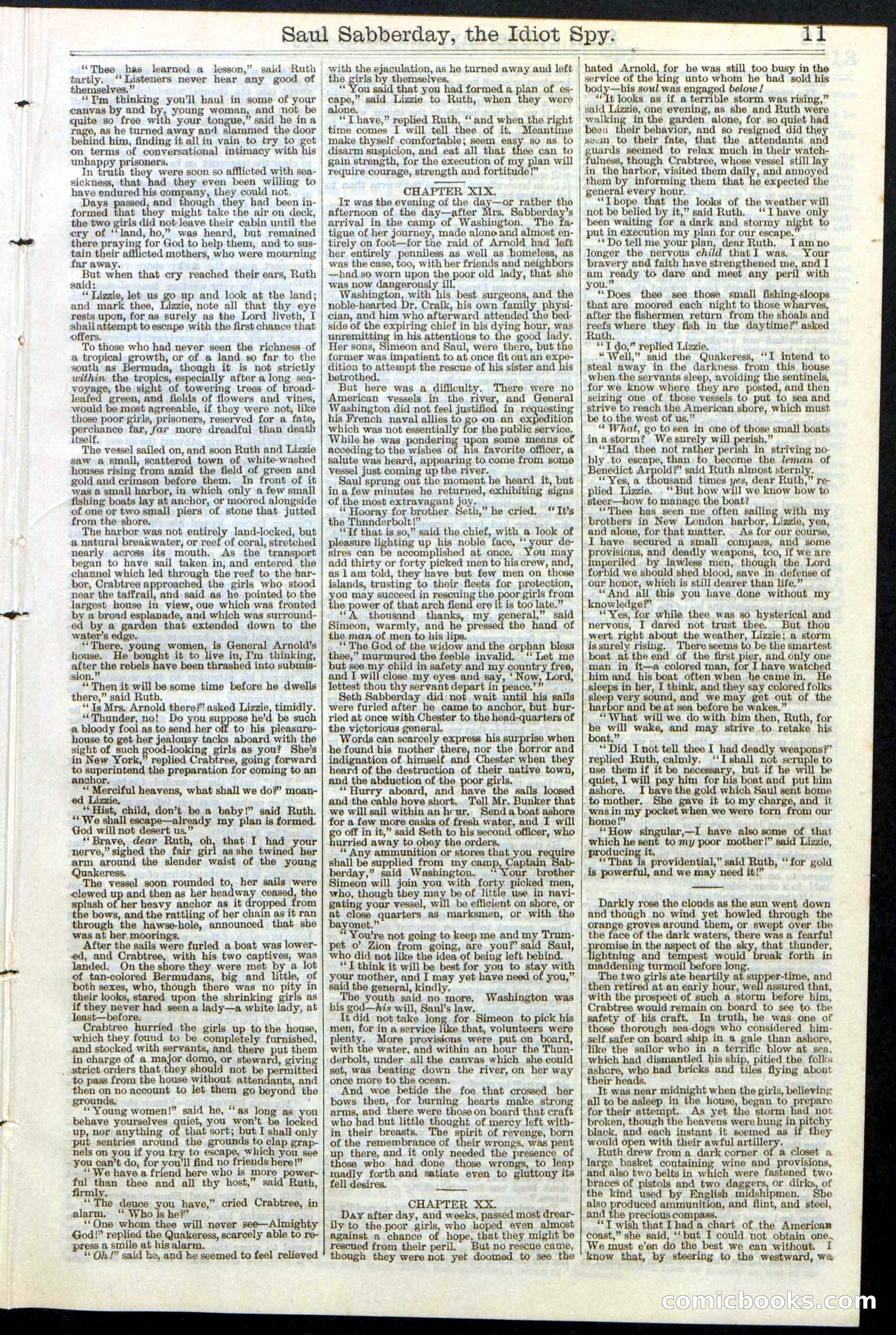 Beadle's New York Dime Library No. 122 — page 11 of 24