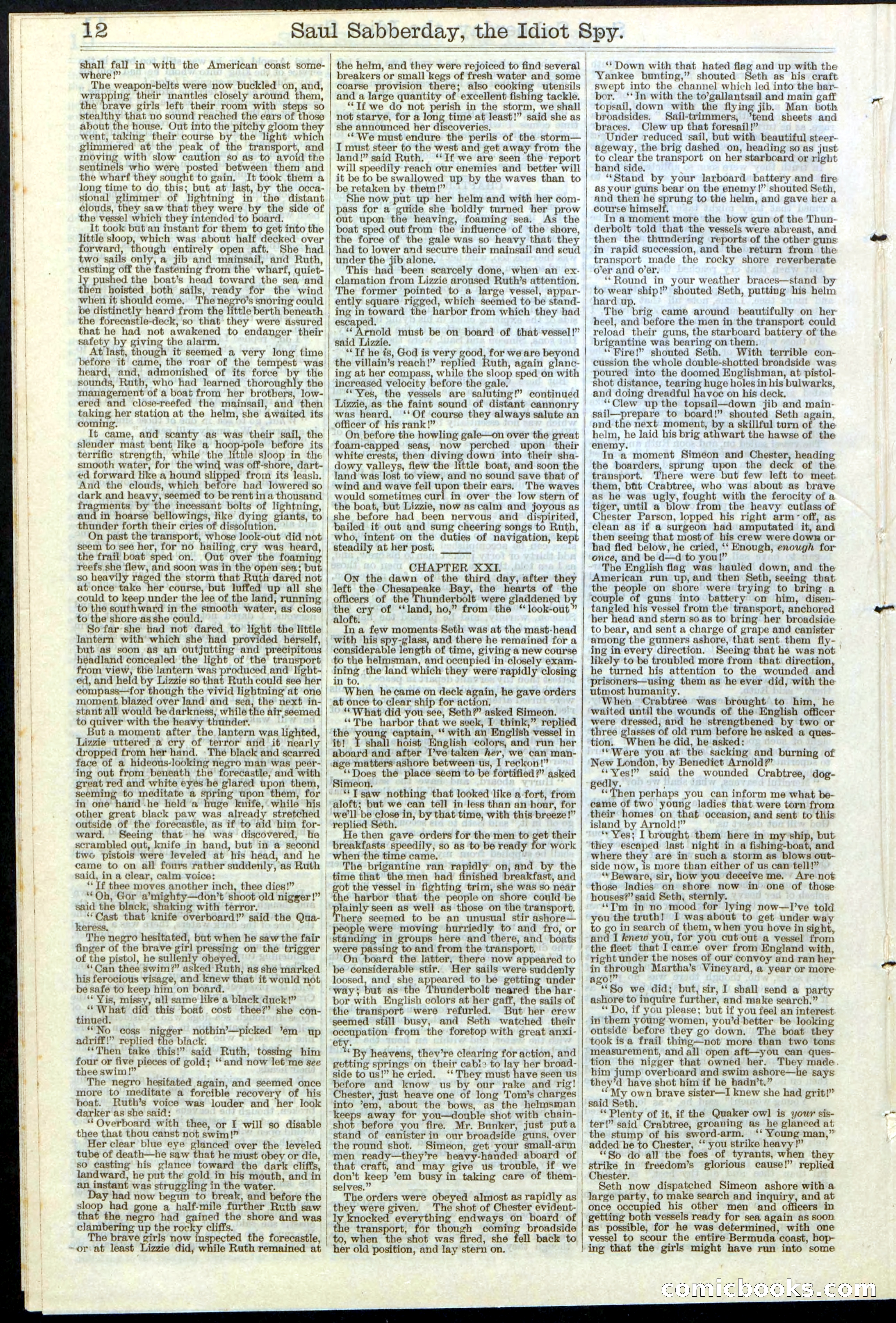 Beadle's New York Dime Library No. 122 — page 12 of 24