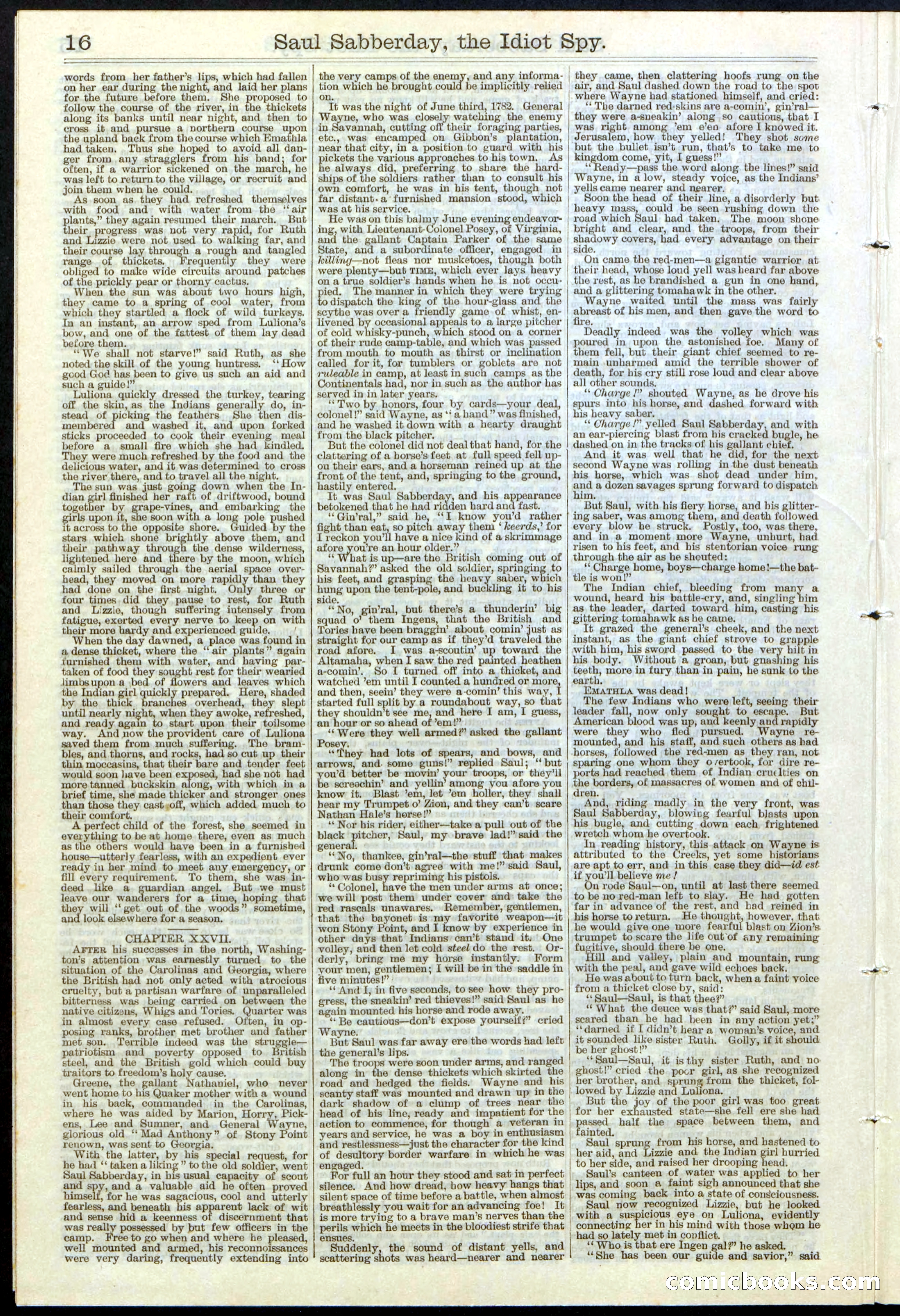 Beadle's New York Dime Library No. 122 — page 16 of 24