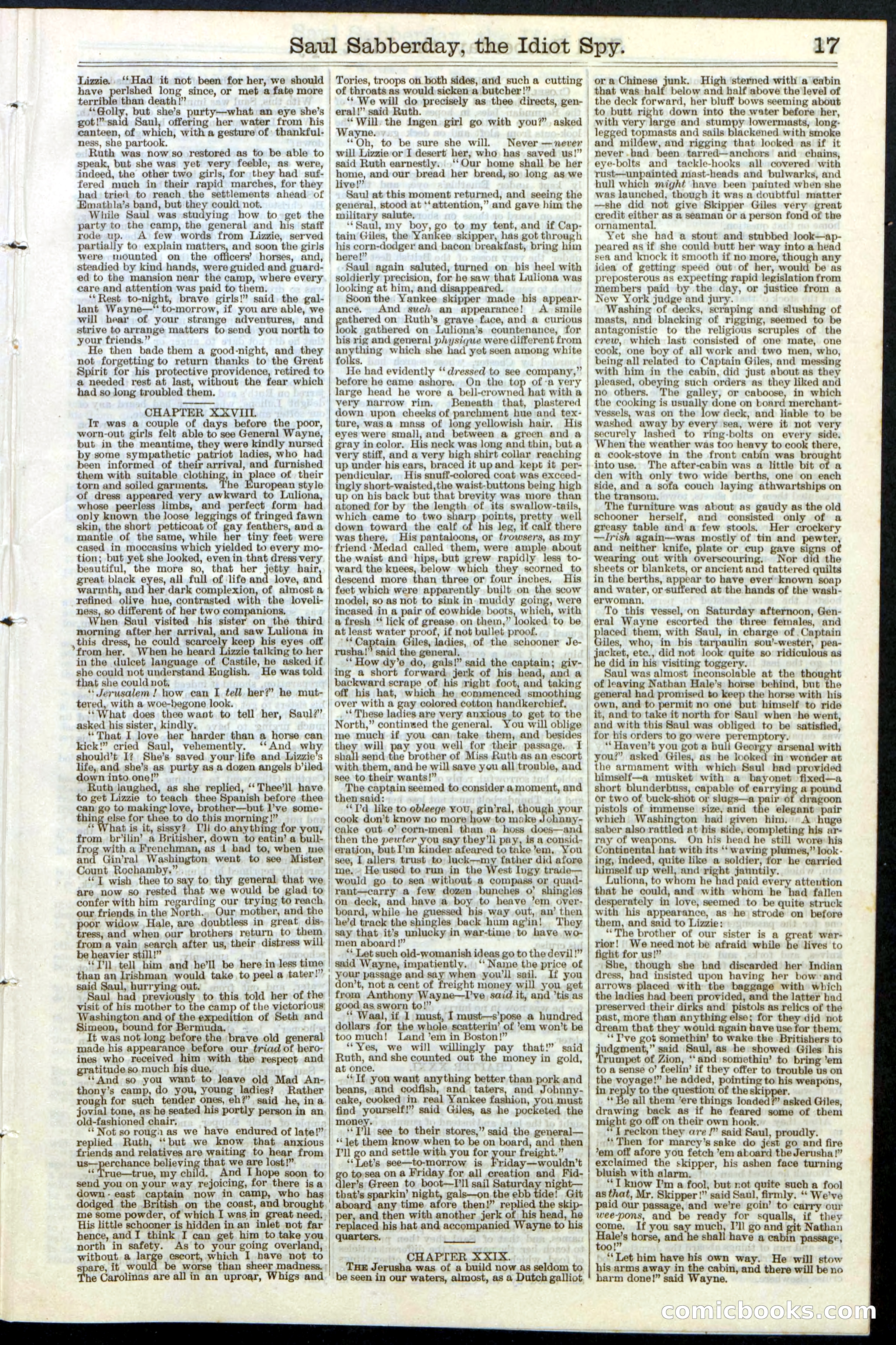 Beadle's New York Dime Library No. 122 — page 17 of 24