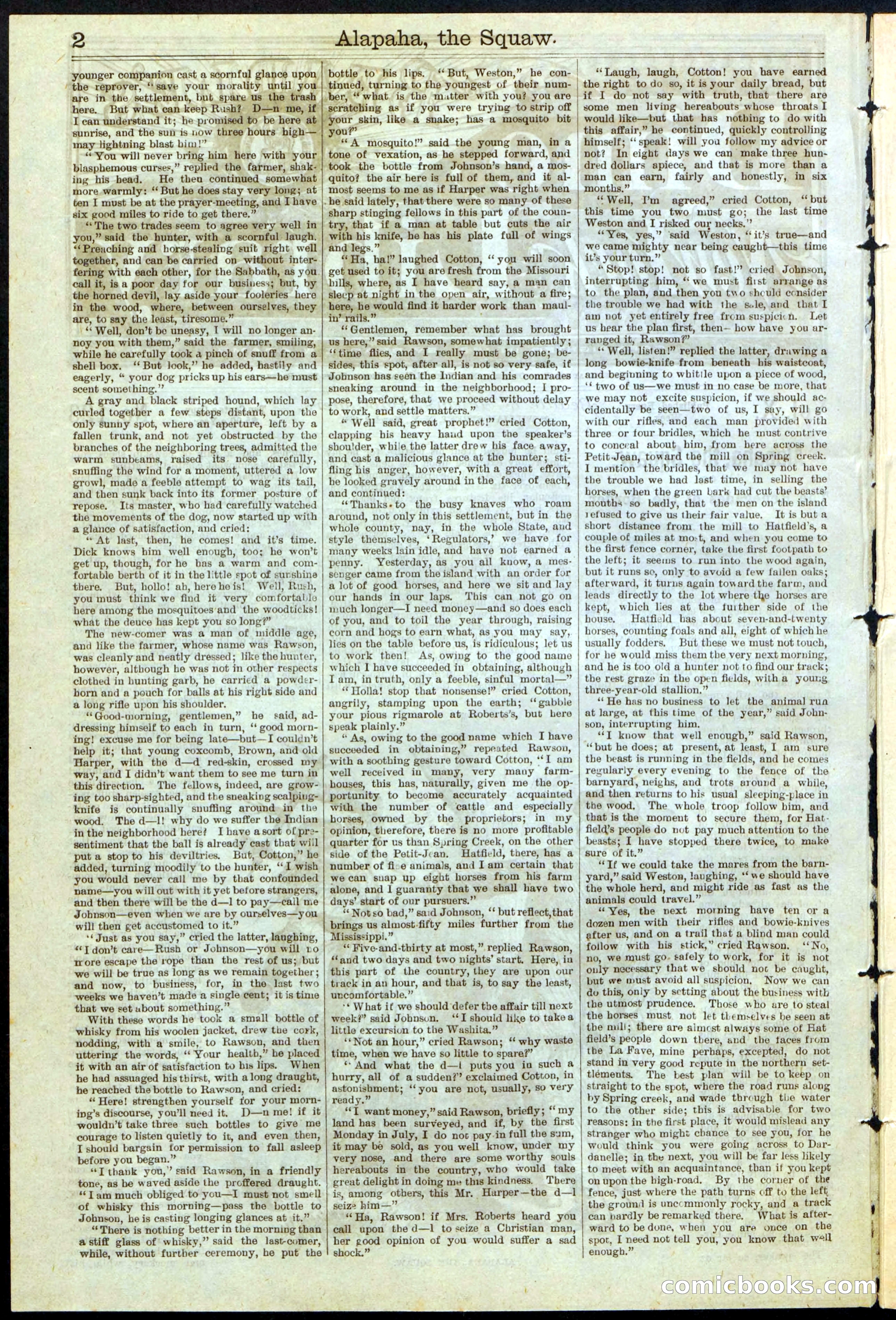 Beadle's New York Dime Library No. 123 — page 2 of 24