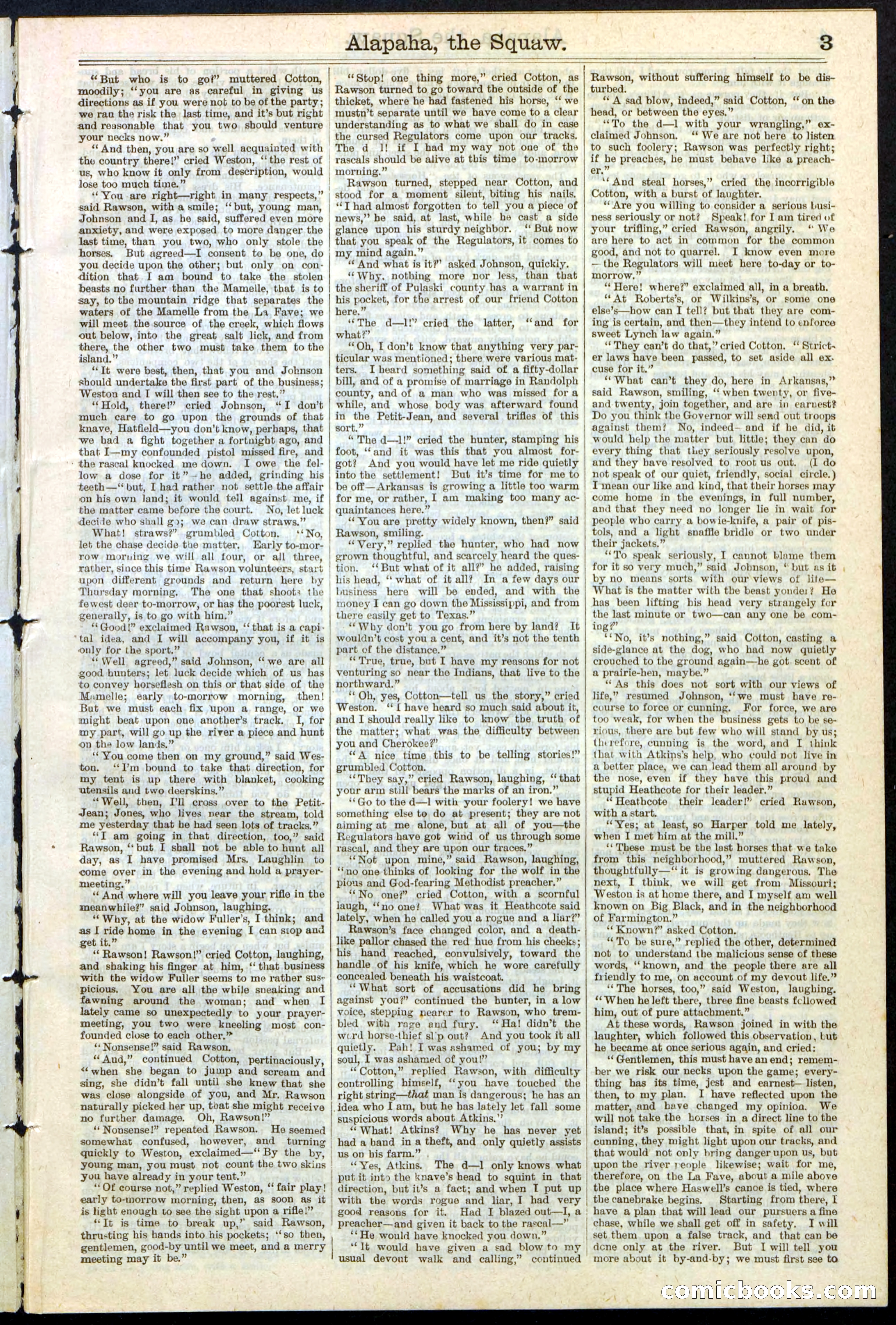 Beadle's New York Dime Library No. 123 — page 3 of 24
