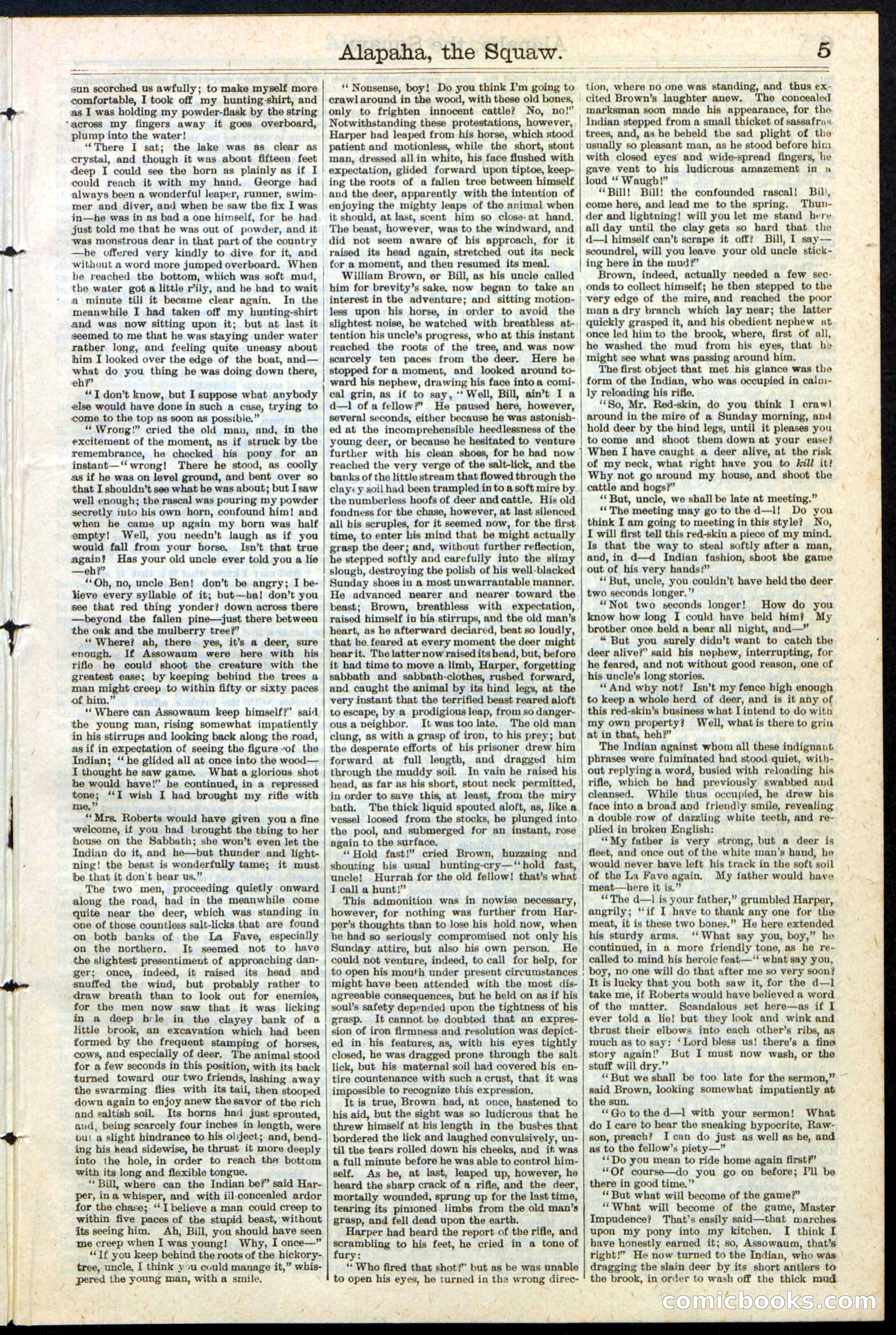 Beadle's New York Dime Library No. 123 — page 5 of 24