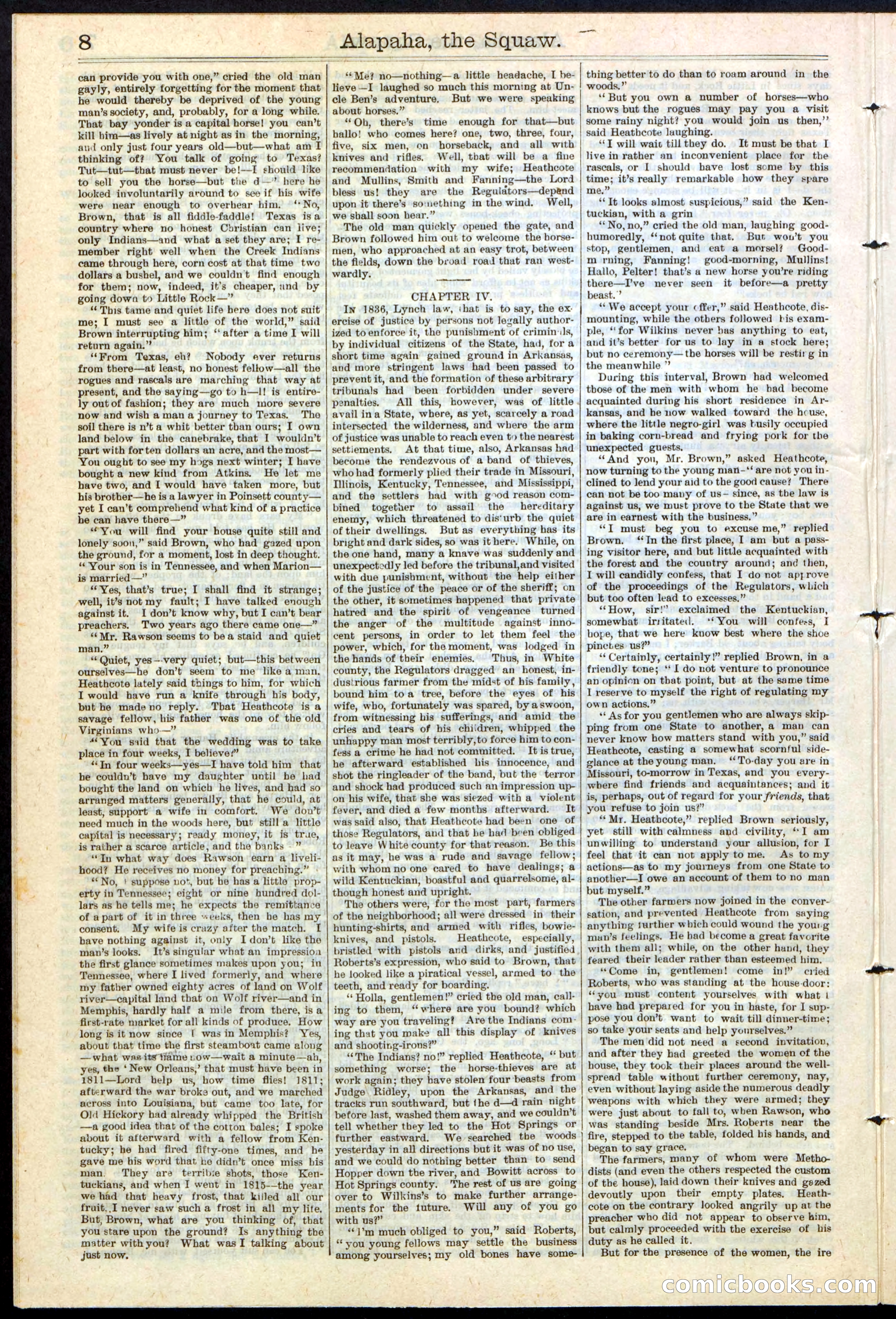 Beadle's New York Dime Library No. 123 — page 8 of 24