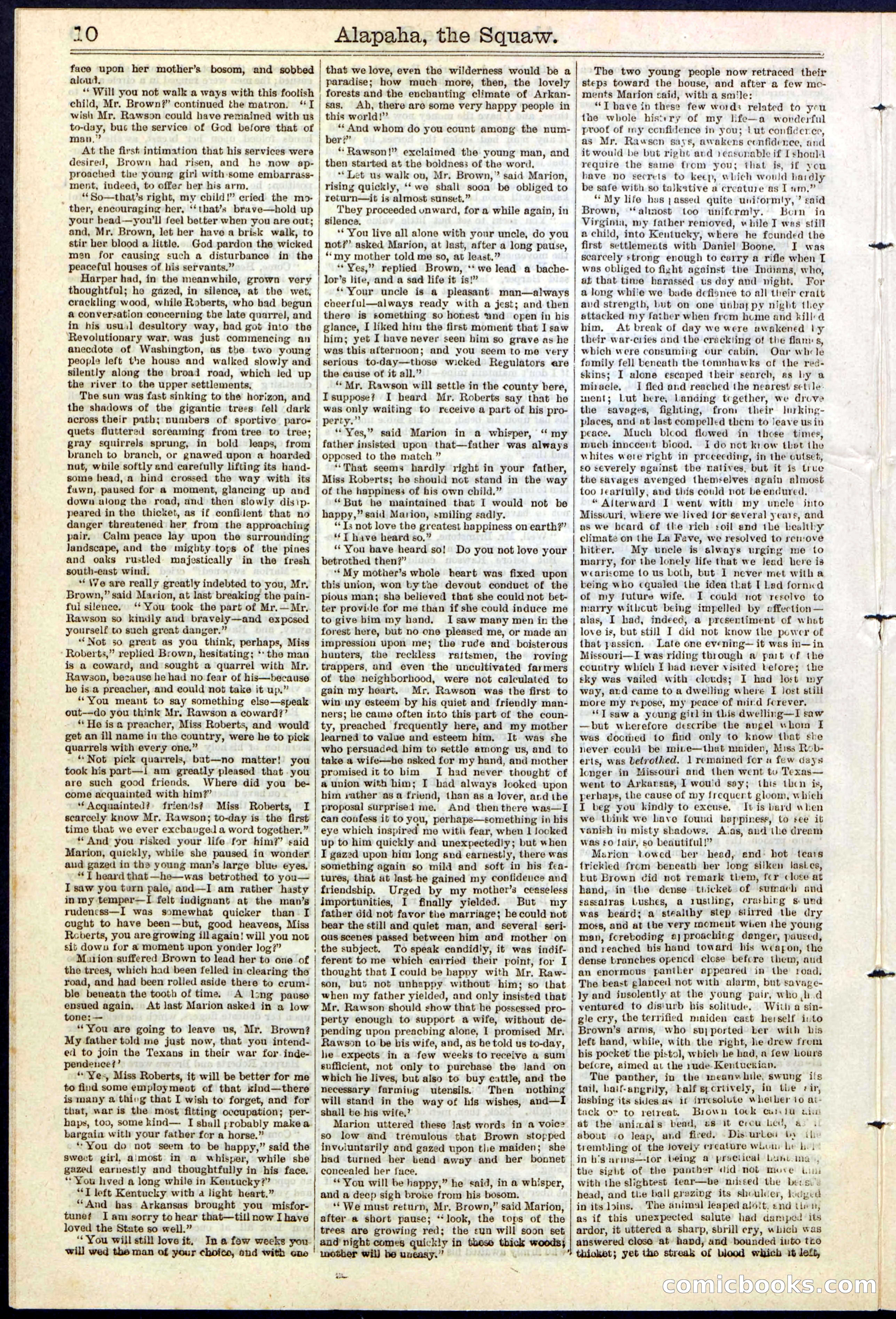 Beadle's New York Dime Library No. 123 — page 10 of 24