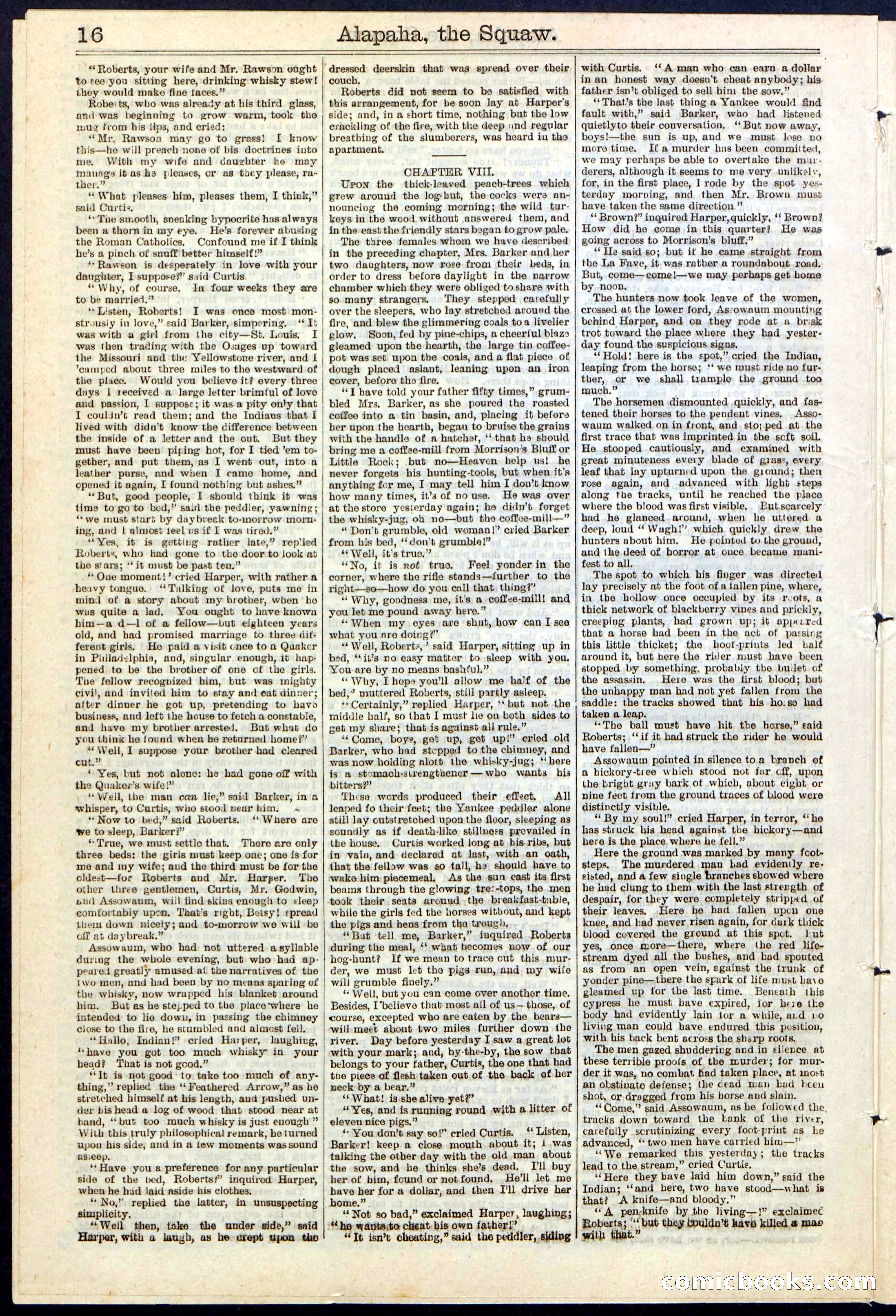 Beadle's New York Dime Library No. 123 — page 16 of 24