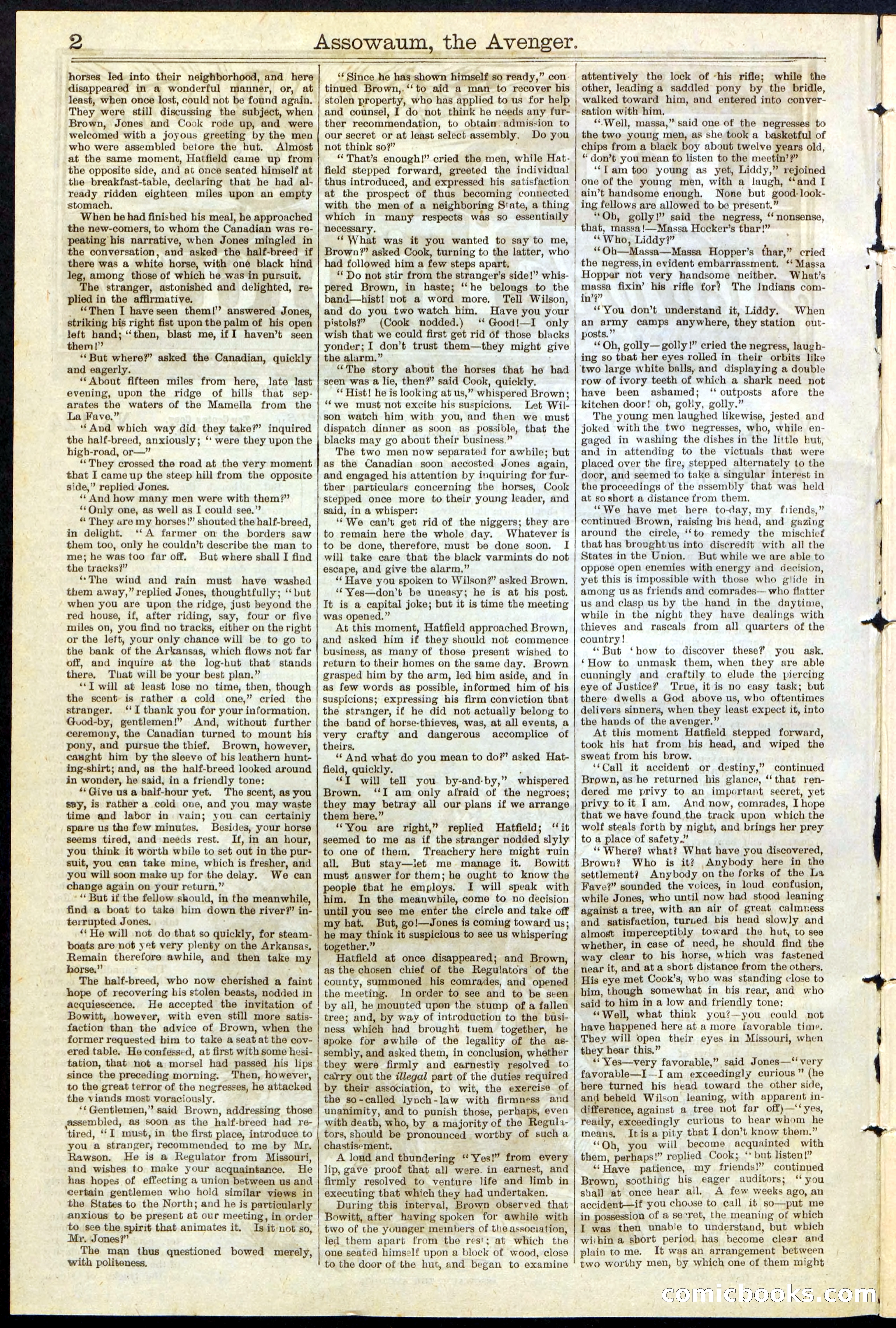 Beadle's New York Dime Library No. 124 — page 2 of 24