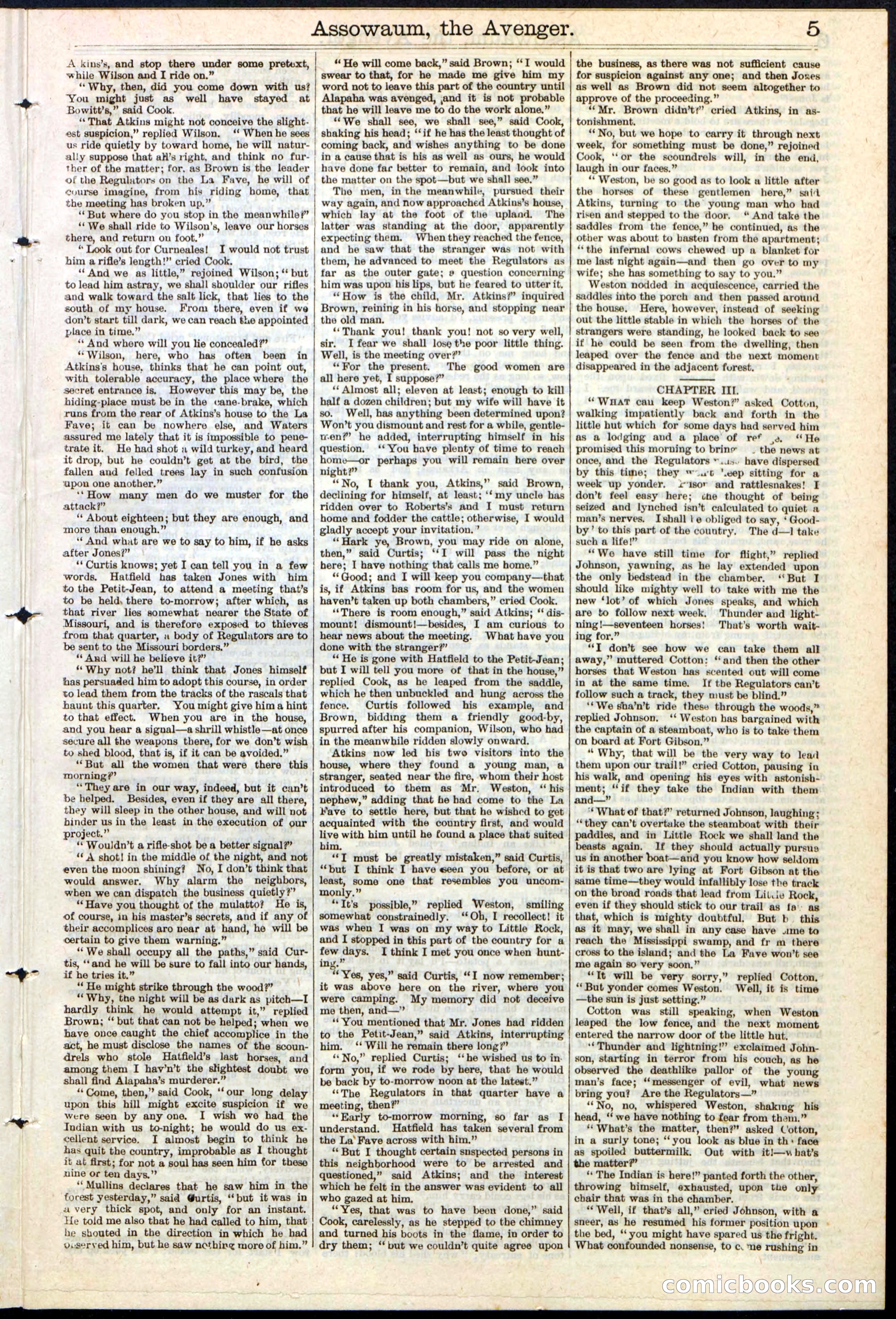 Beadle's New York Dime Library No. 124 — page 5 of 24