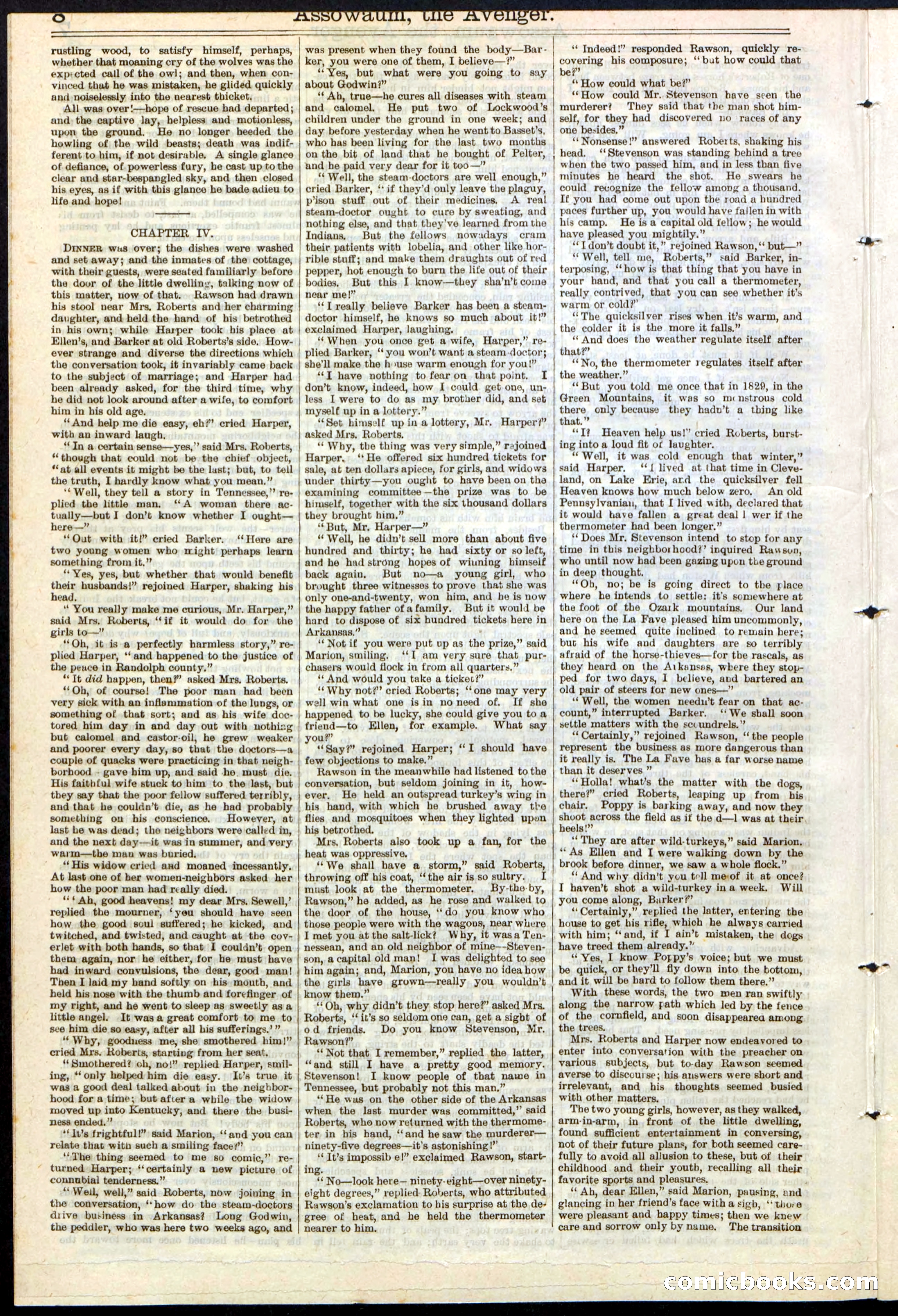 Beadle's New York Dime Library No. 124 — page 8 of 24