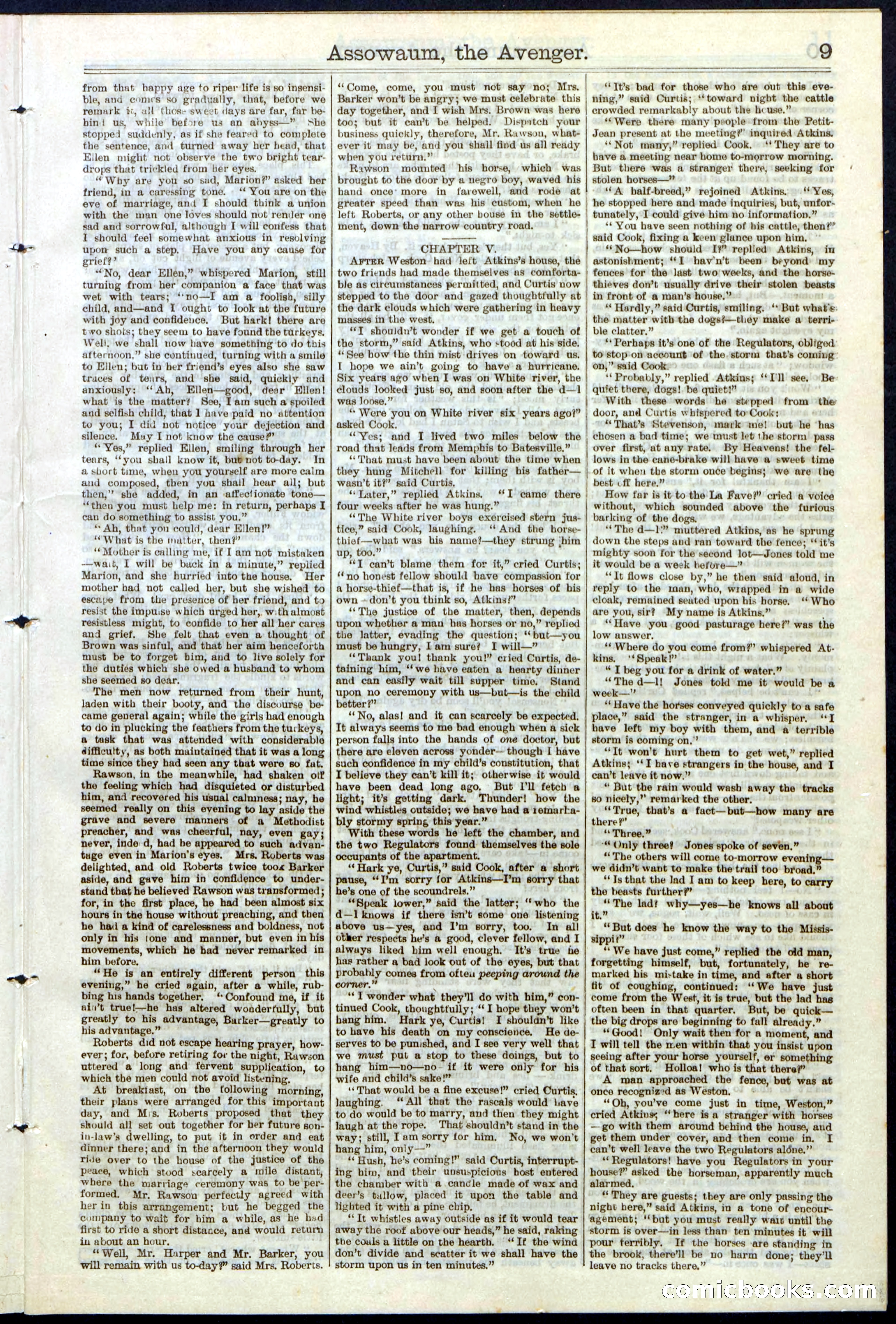 Beadle's New York Dime Library No. 124 — page 9 of 24