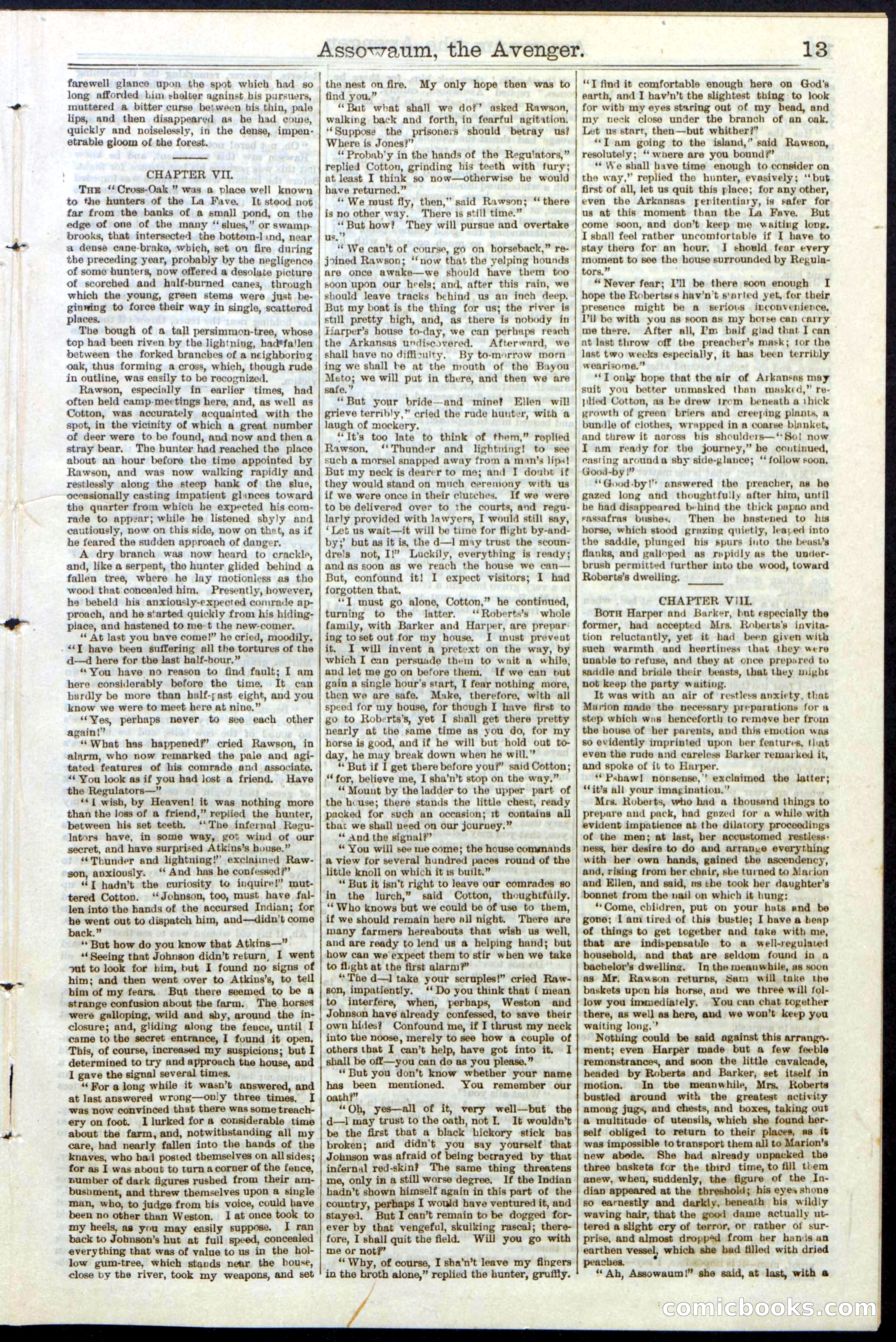 Beadle's New York Dime Library No. 124 — page 13 of 24