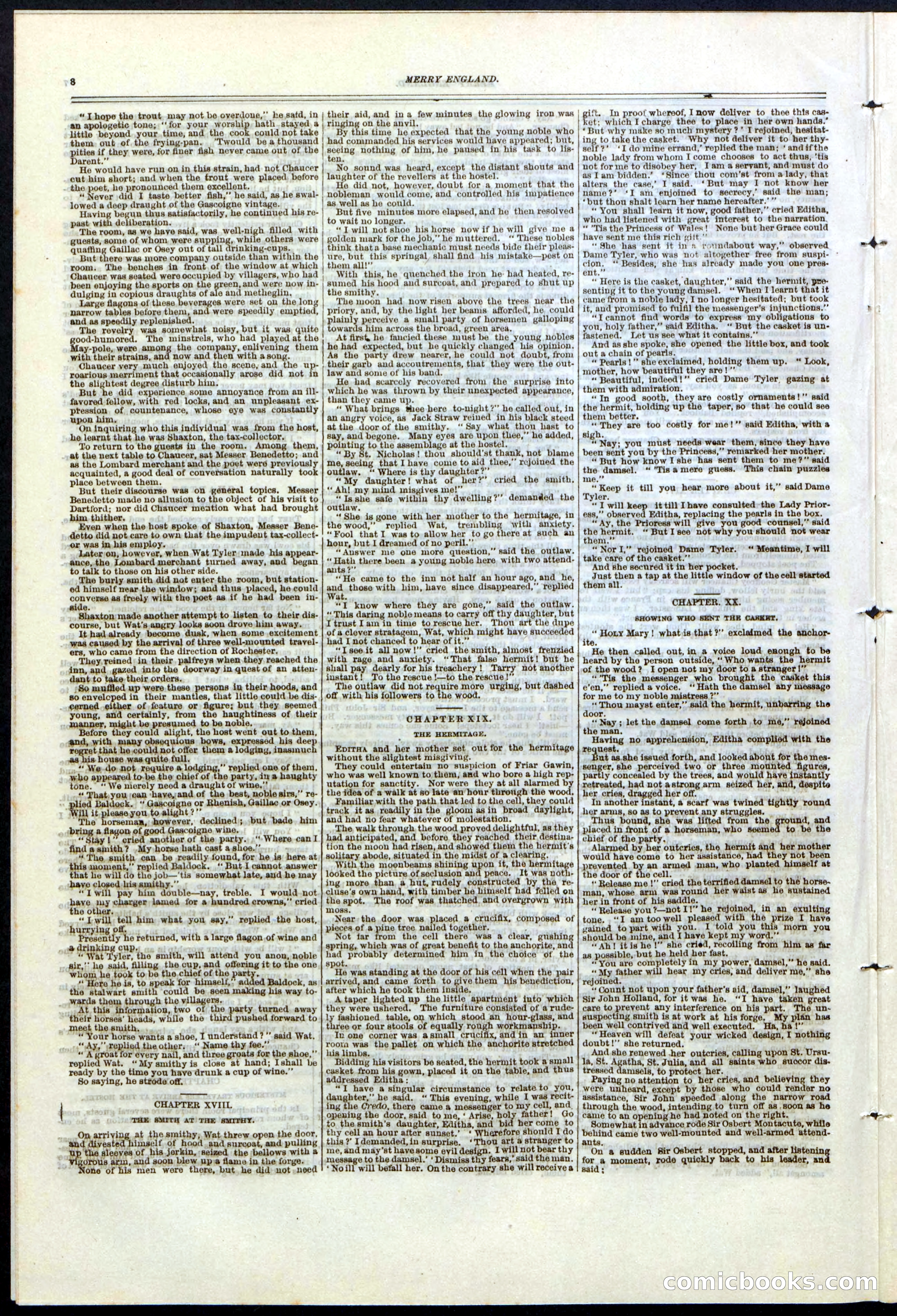 Beadle's New York Dime Library No. 125 — page 8 of 32