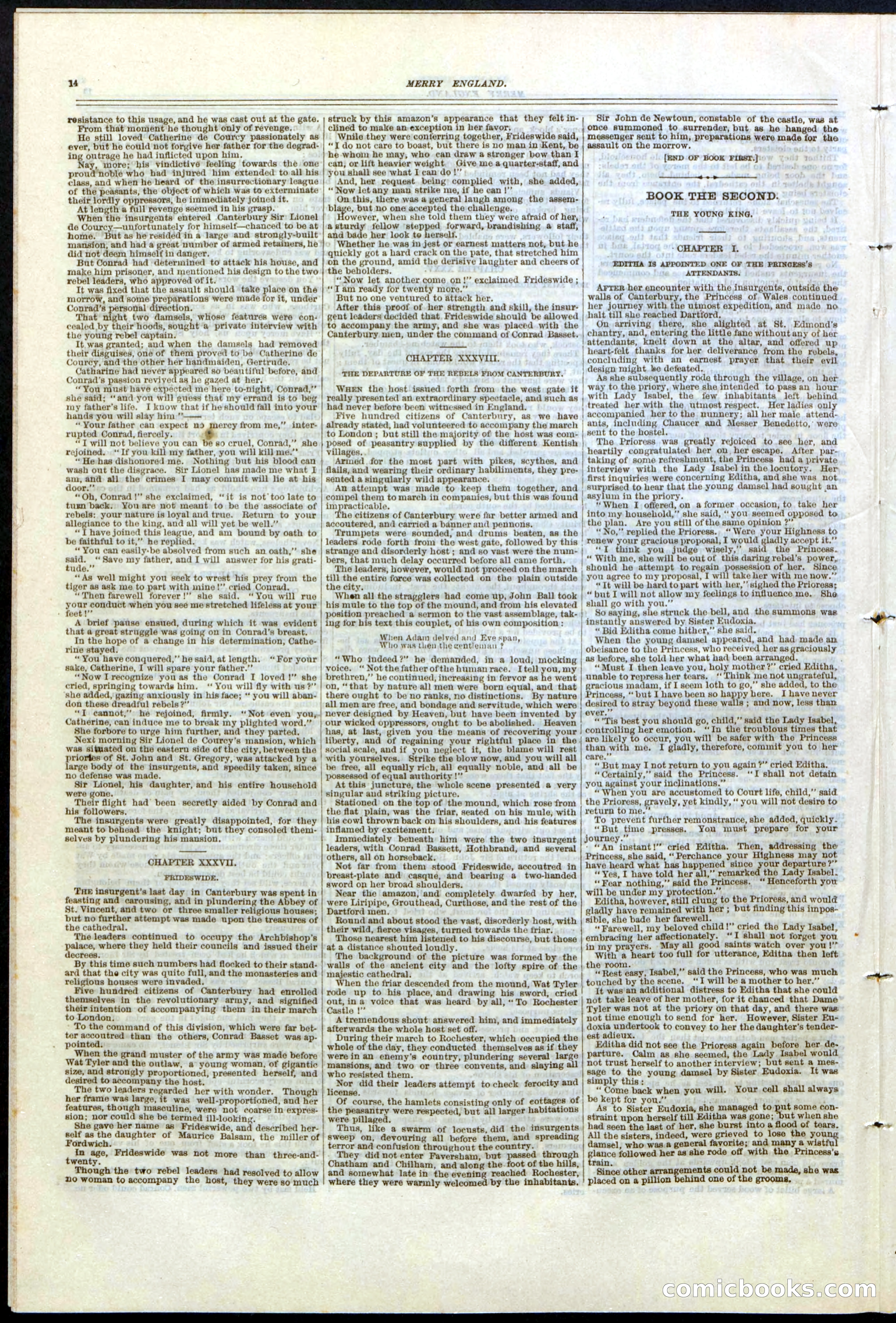 Beadle's New York Dime Library No. 125 — page 14 of 32