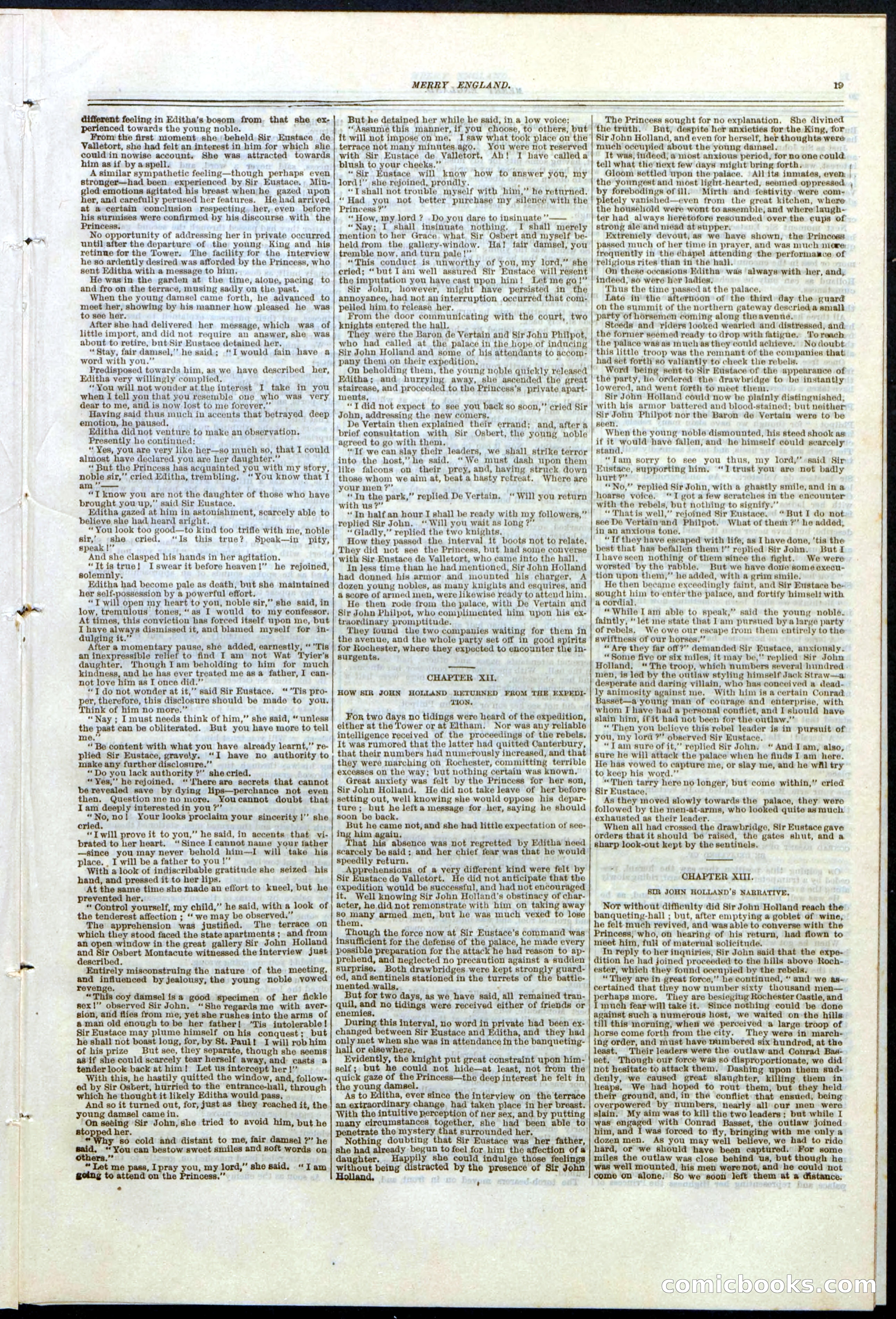 Beadle's New York Dime Library No. 125 — page 19 of 32