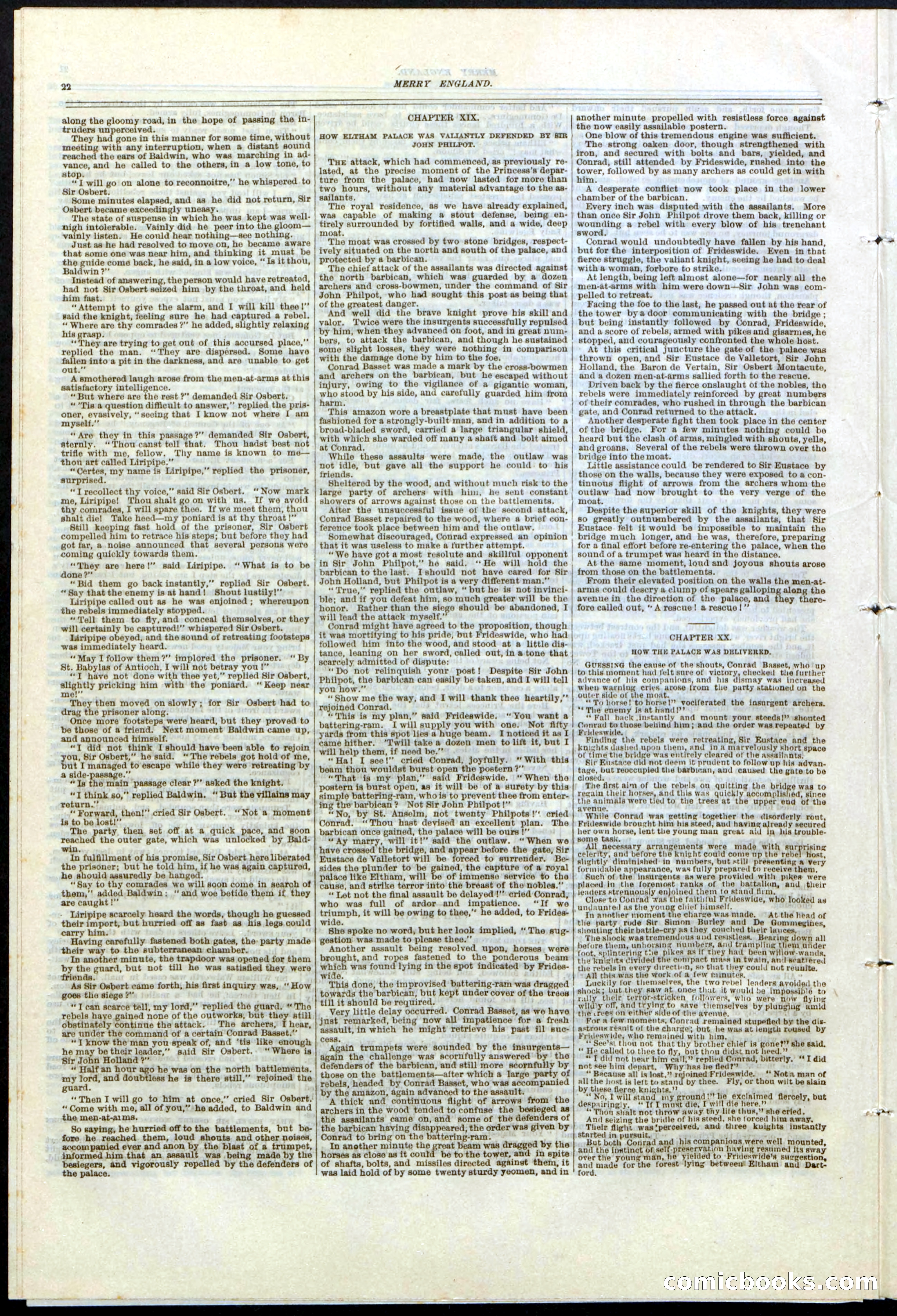 Beadle's New York Dime Library No. 125 — page 22 of 32