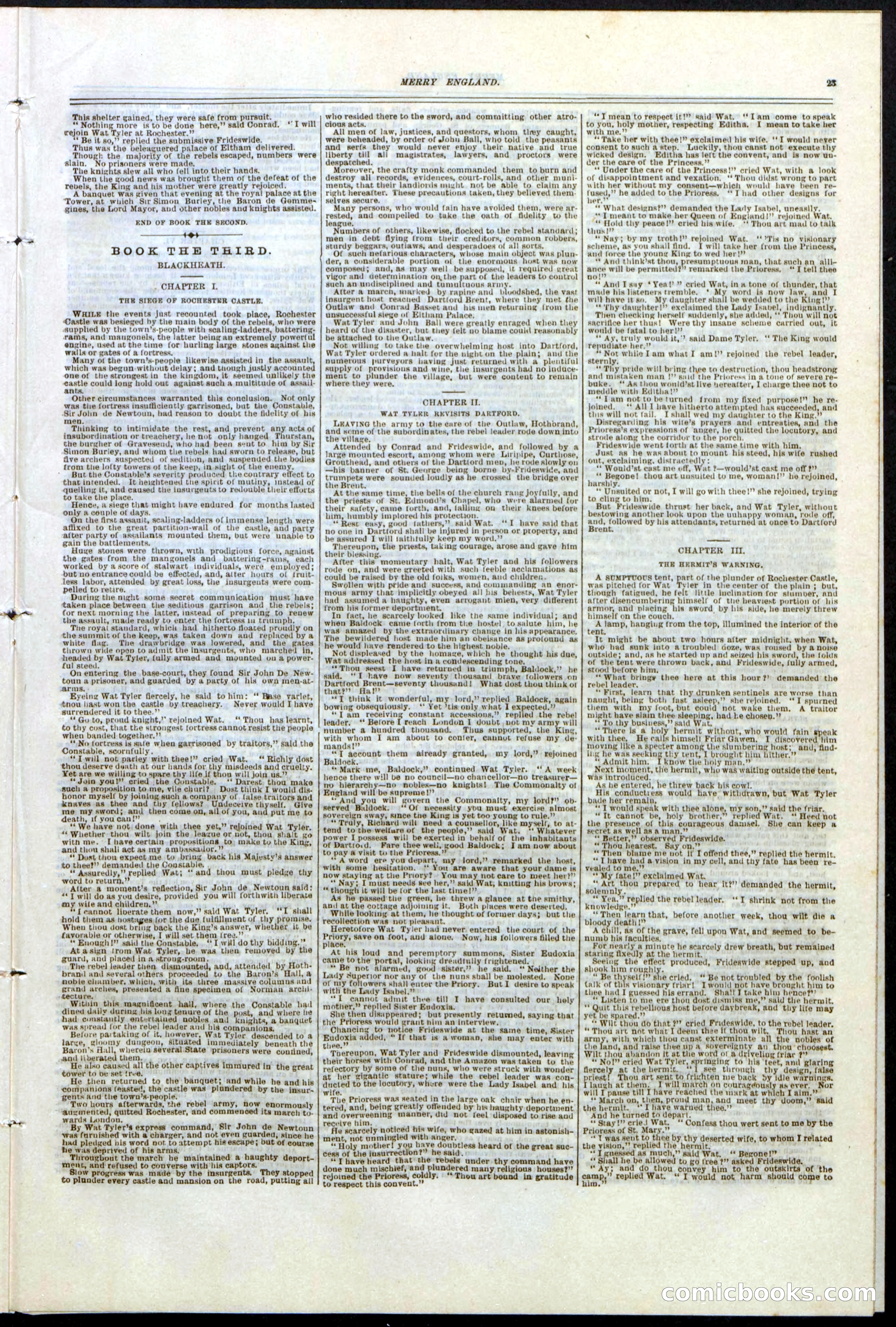 Beadle's New York Dime Library No. 125 — page 23 of 32