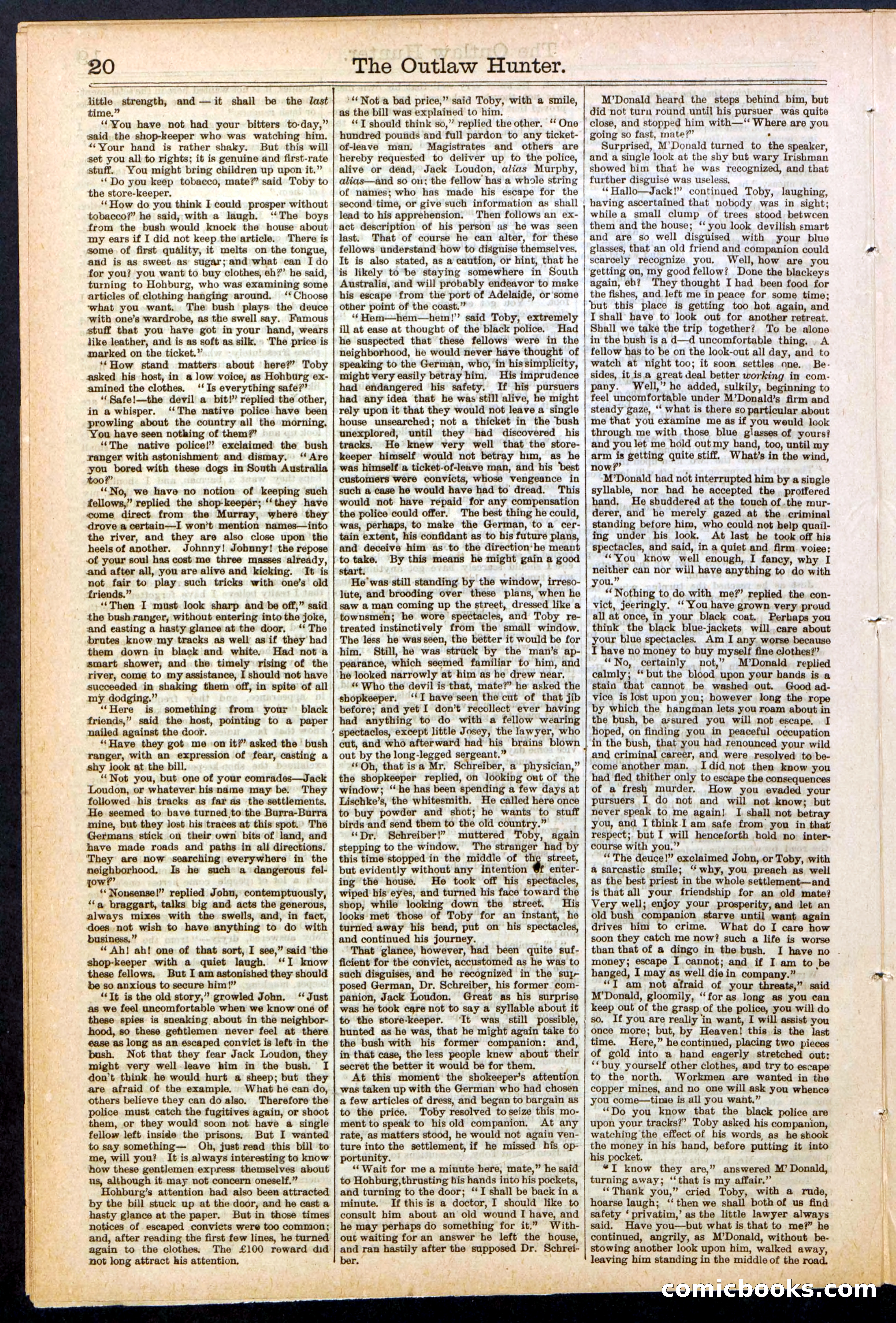 Beadle's New York Dime Library, No. 136 — page 20 of 32