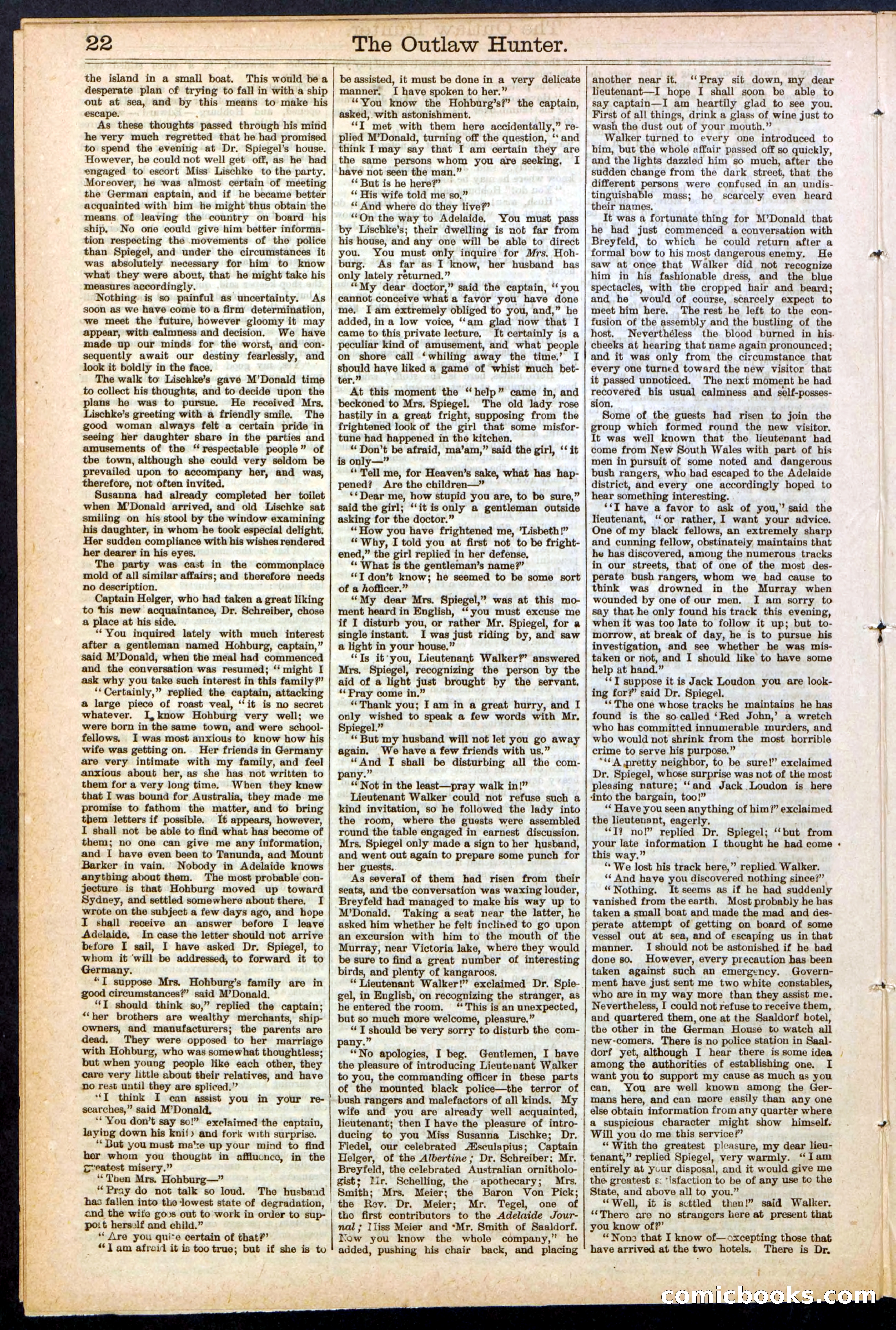 Beadle's New York Dime Library, No. 136 — page 22 of 32