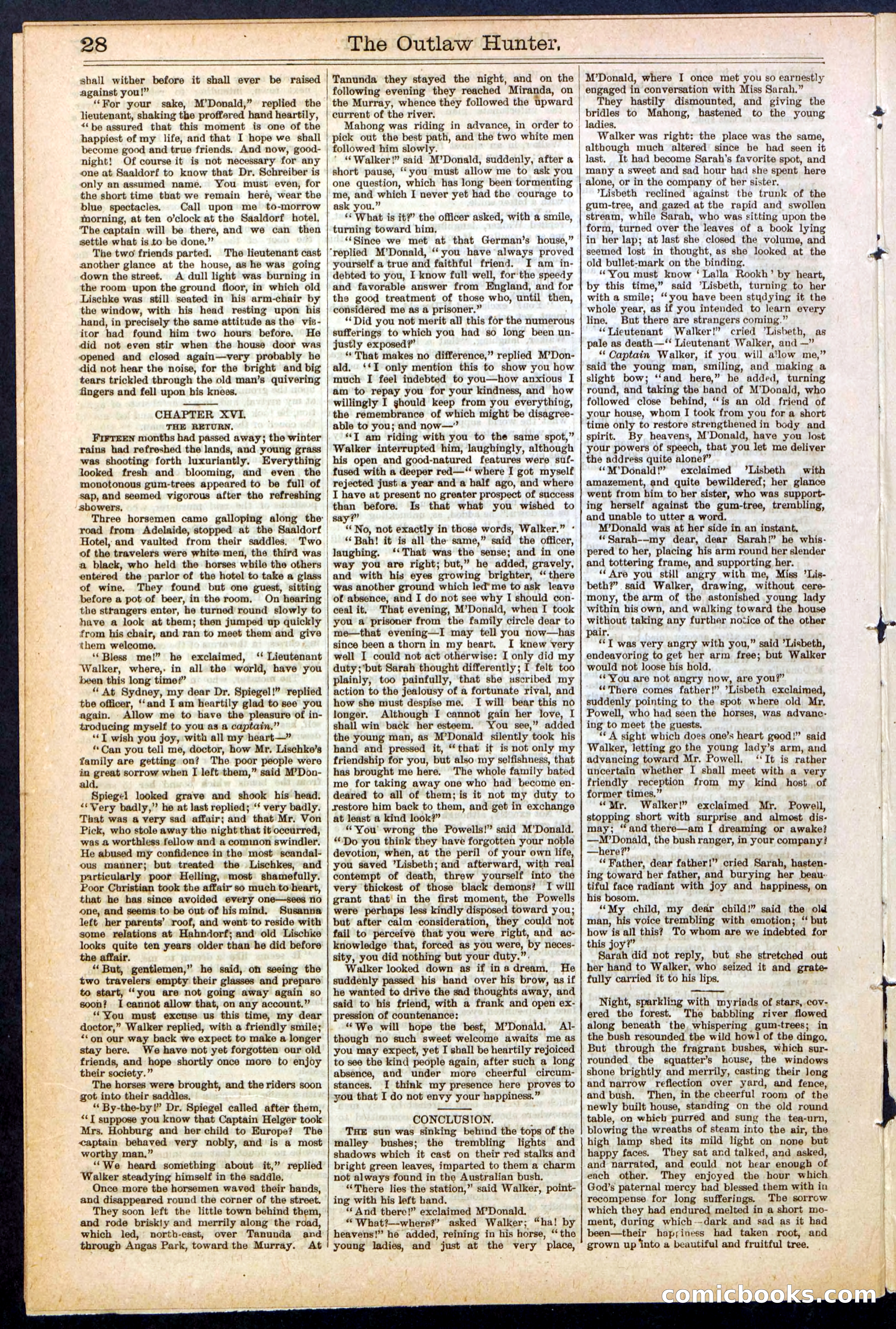 Beadle's New York Dime Library, No. 136 — page 28 of 32