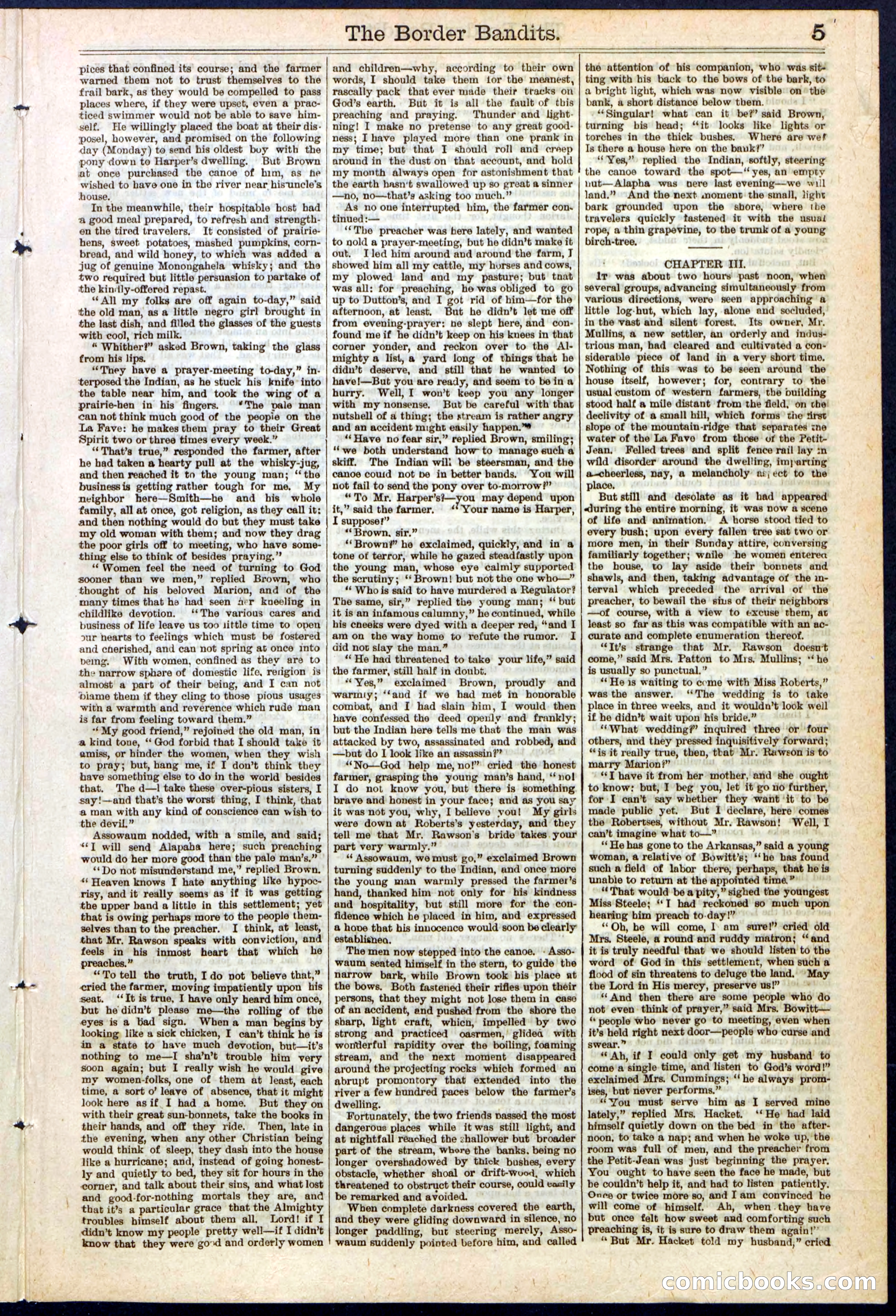 Beadle's New York Dime Library, No. 138 — page 5 of 24