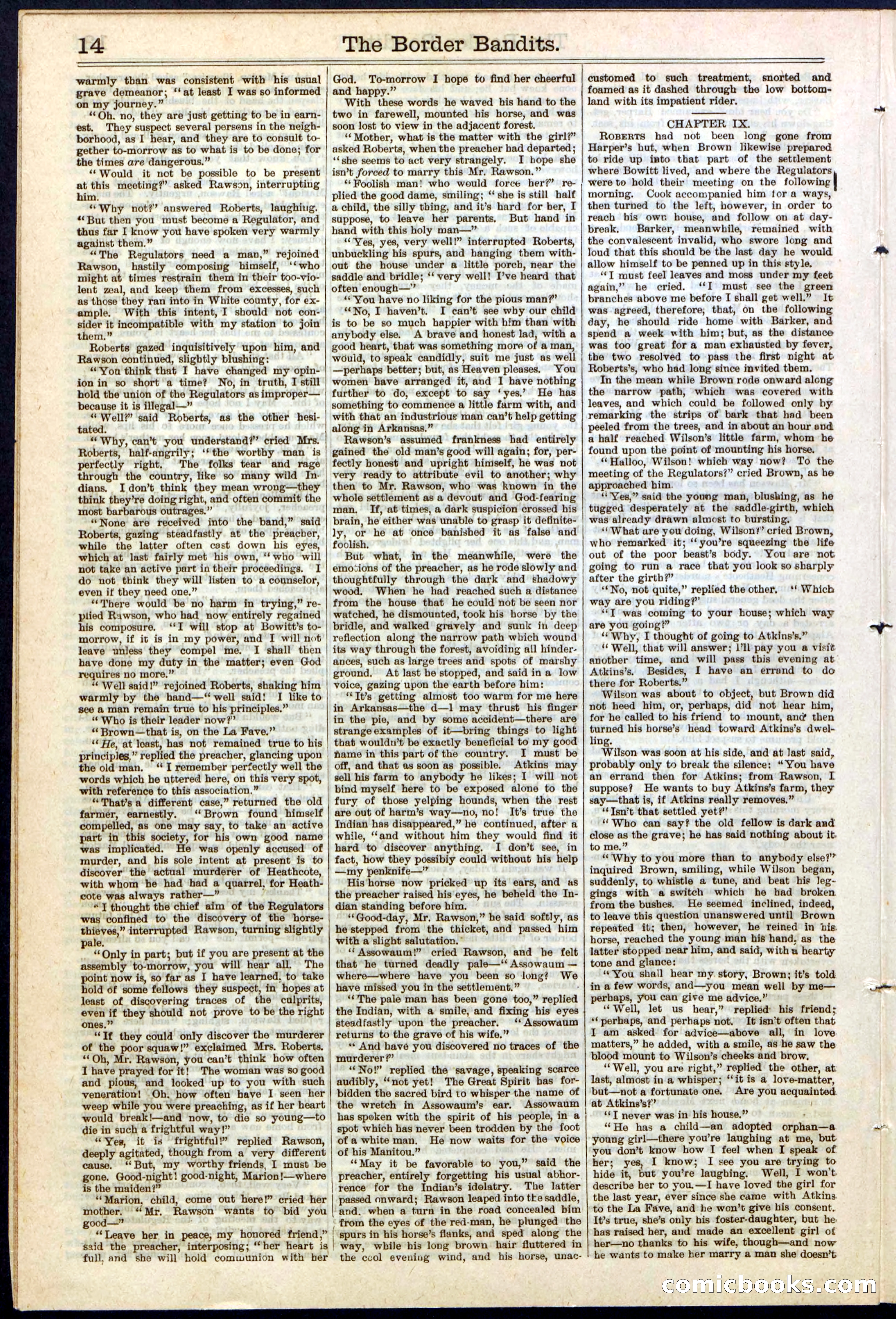 Beadle's New York Dime Library, No. 138 — page 14 of 24