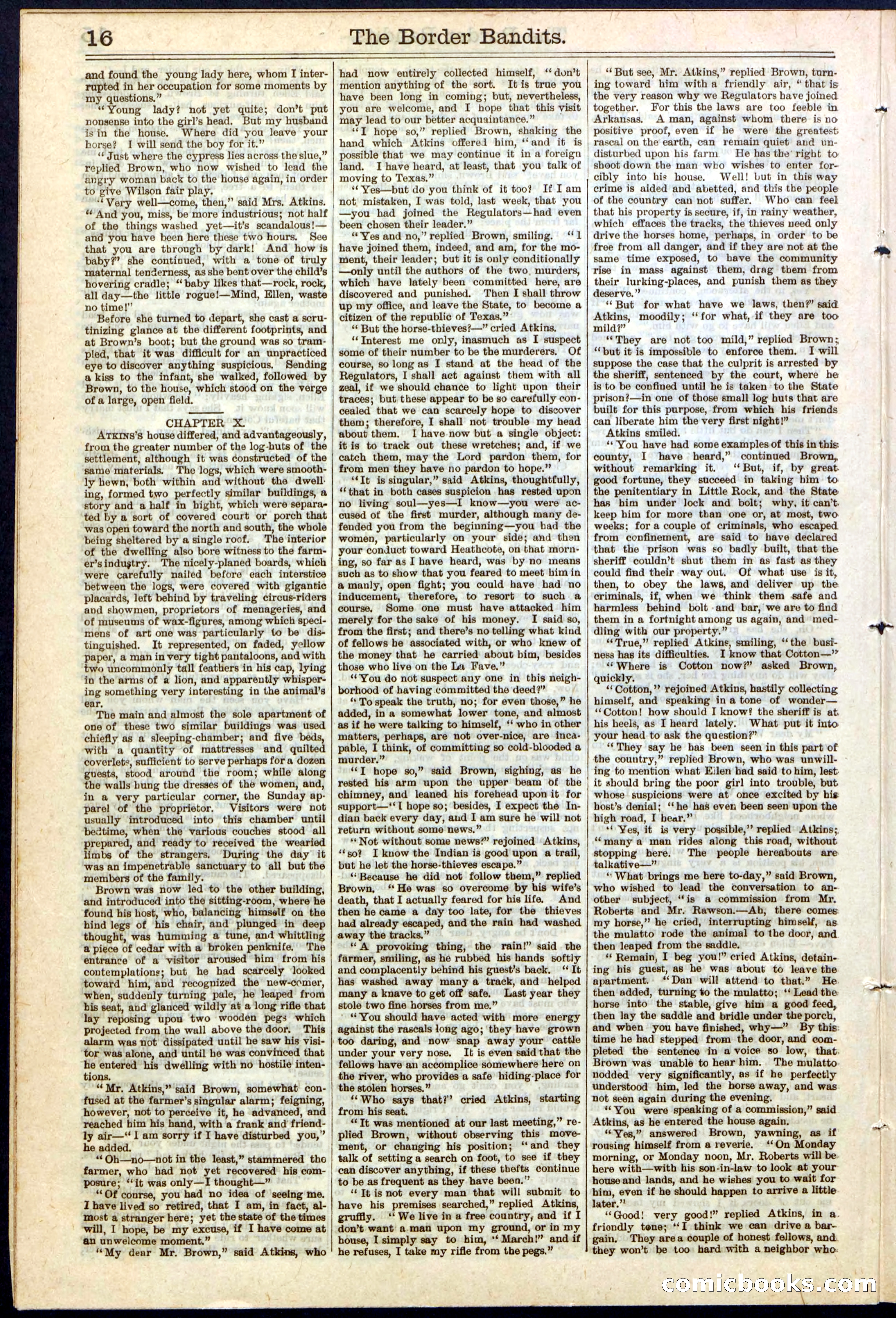 Beadle's New York Dime Library, No. 138 — page 16 of 24