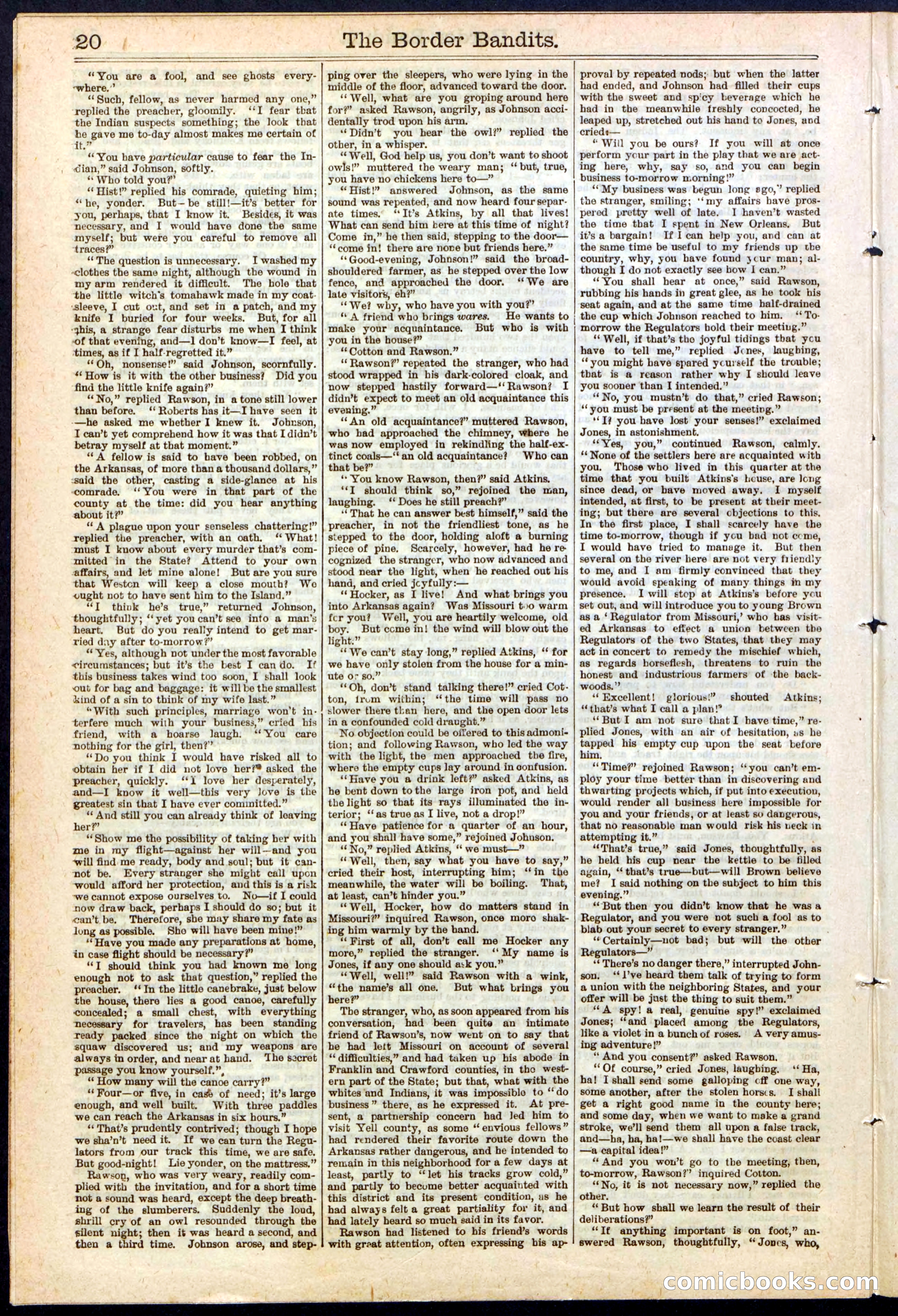 Beadle's New York Dime Library, No. 138 — page 20 of 24