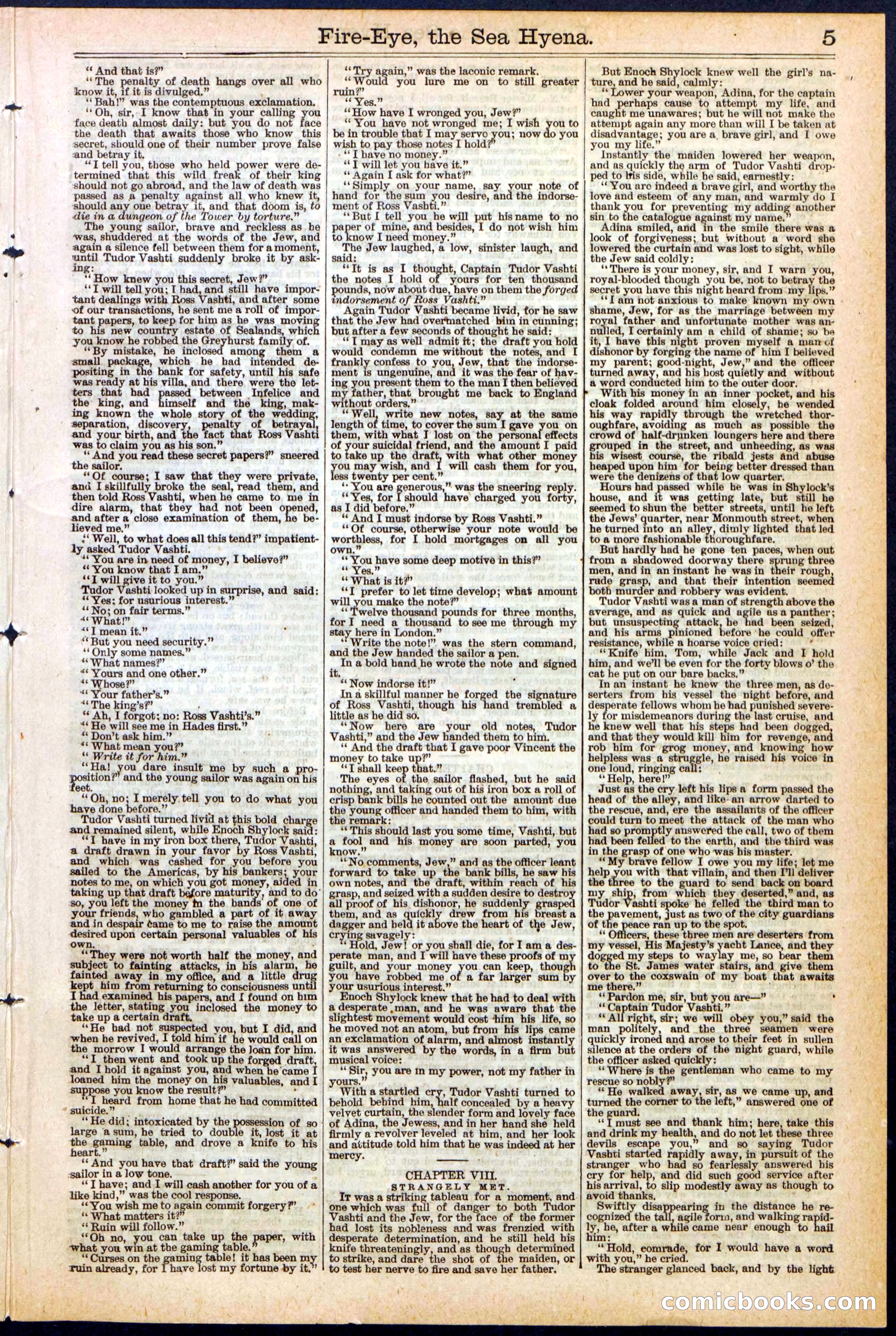 Beadle's Dime Library, No. 139 — page 5 of 24
