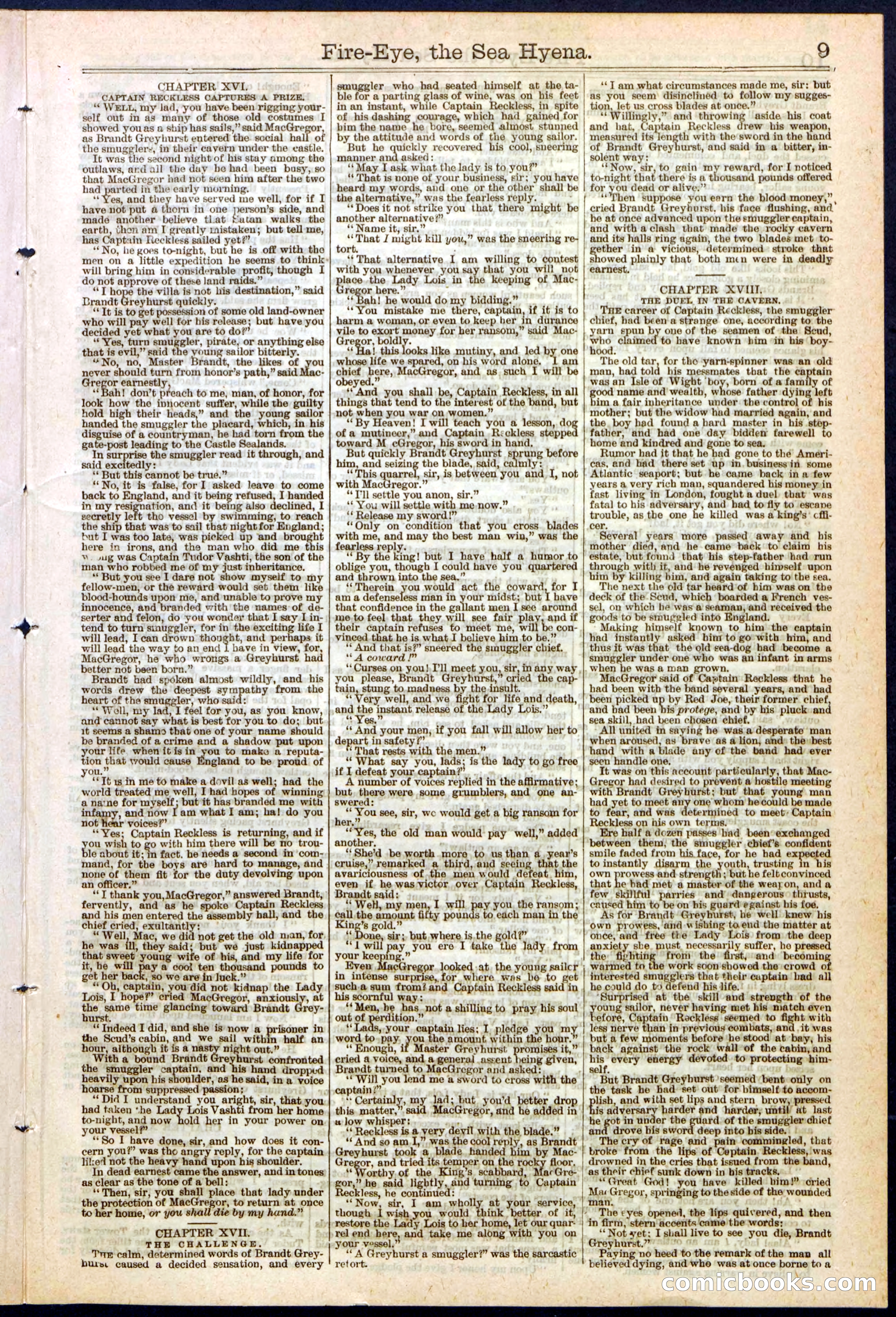 Beadle's Dime Library, No. 139 — page 9 of 24