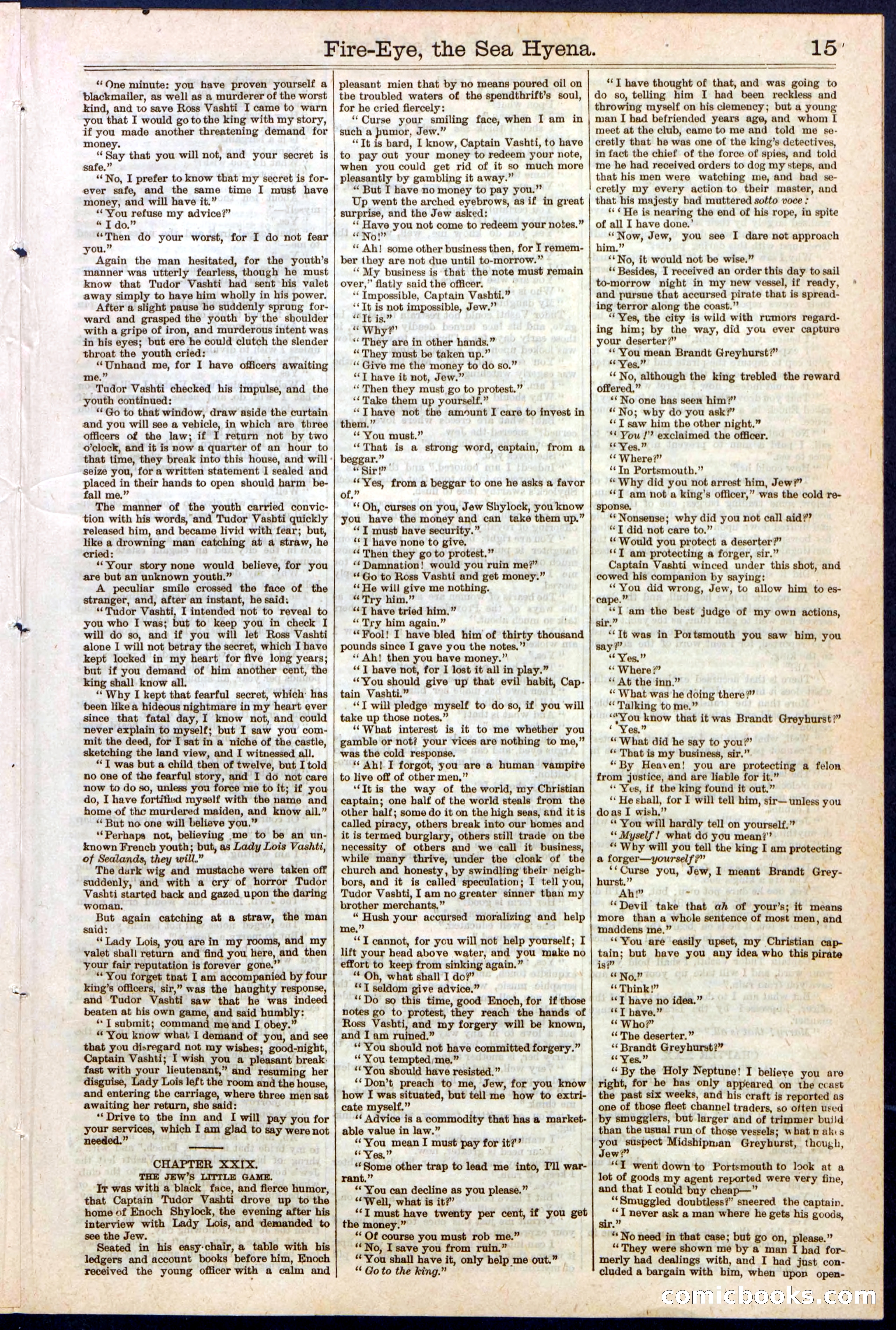 Beadle's Dime Library, No. 139 — page 15 of 24