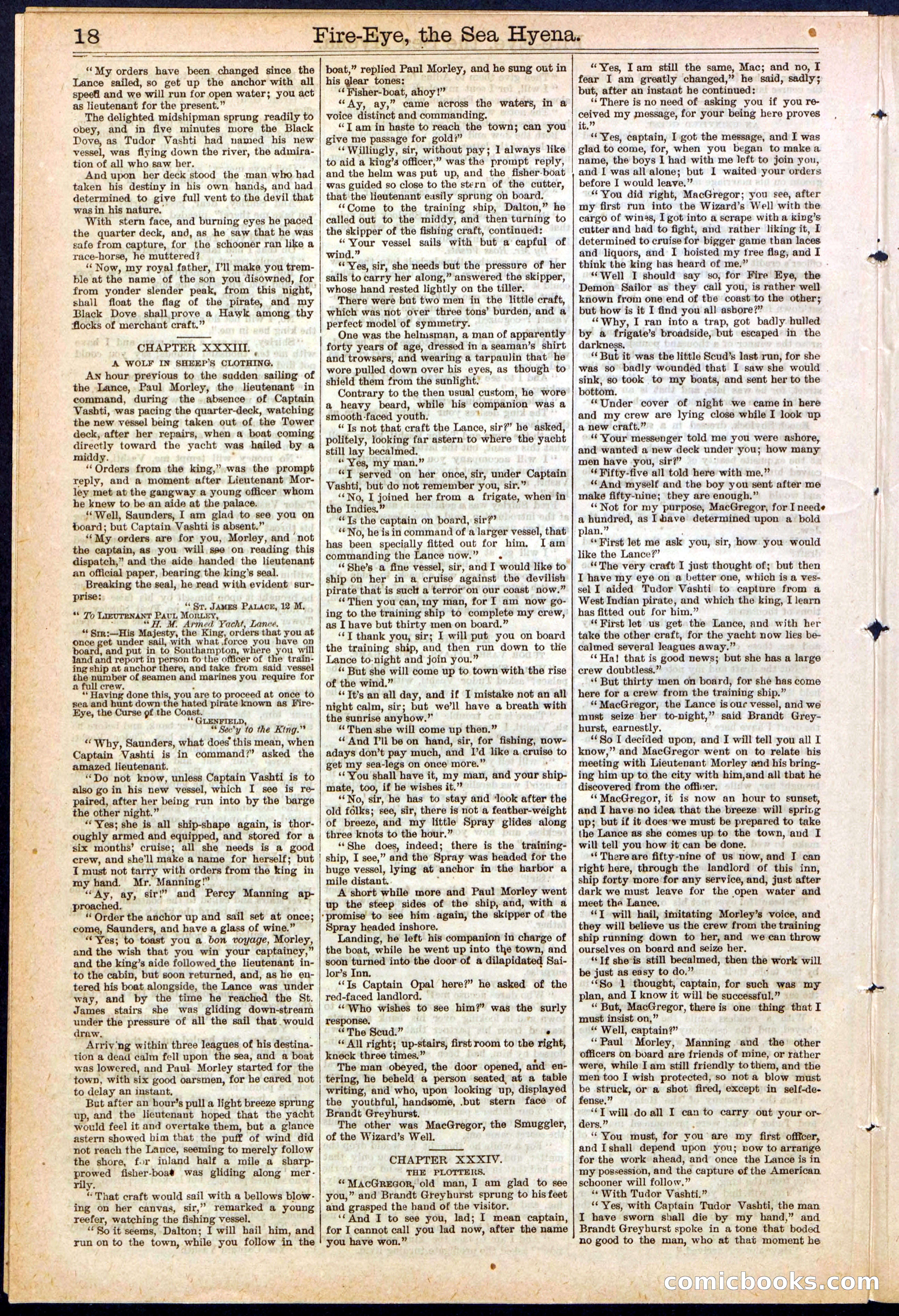 Beadle's Dime Library, No. 139 — page 18 of 24
