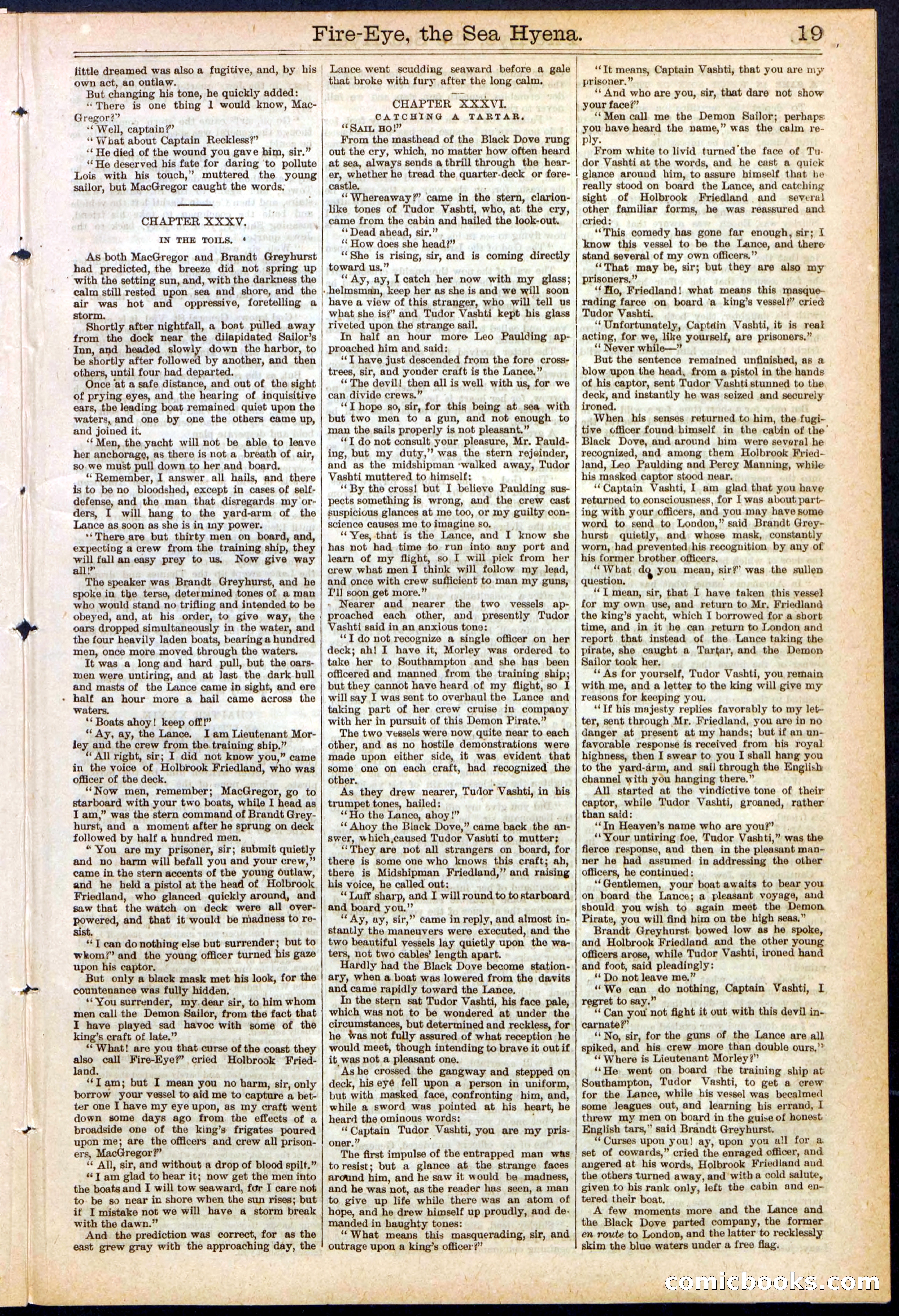 Beadle's Dime Library, No. 139 — page 19 of 24