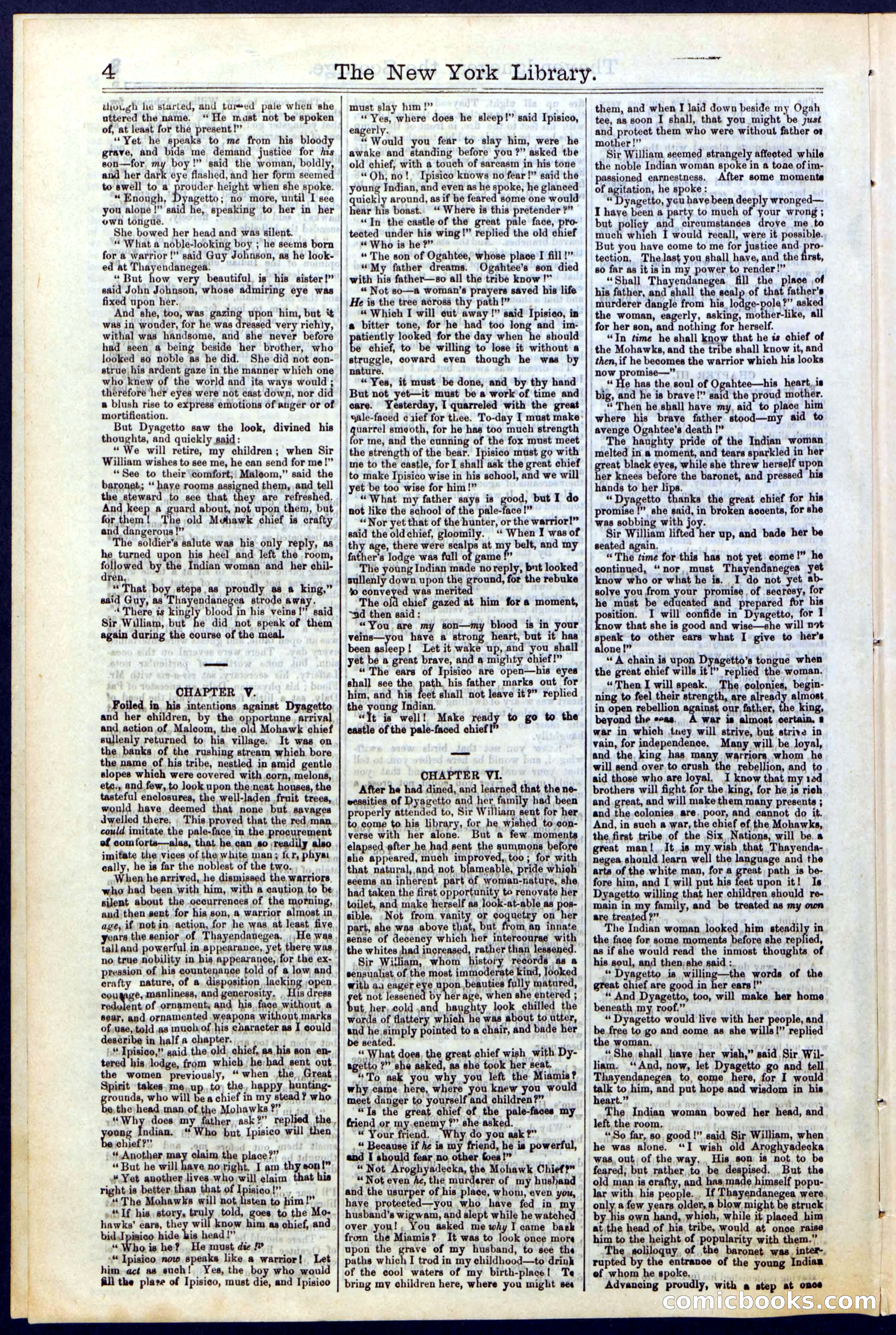 Beadle's Dime Library, Vol. II, No. 14 — page 4 of 28